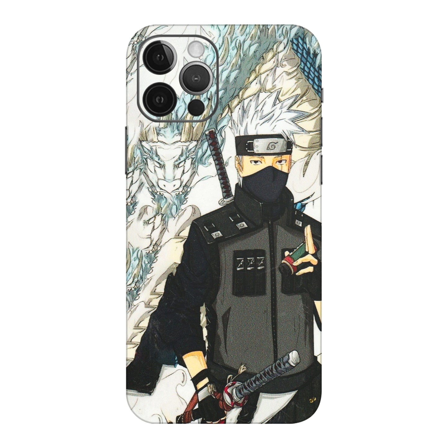 Apple iPhone Skins (All Models) - Kakashi Hatake Naruto Anime - 3D Embossed Finish (L-46) iPhone 12 Pro