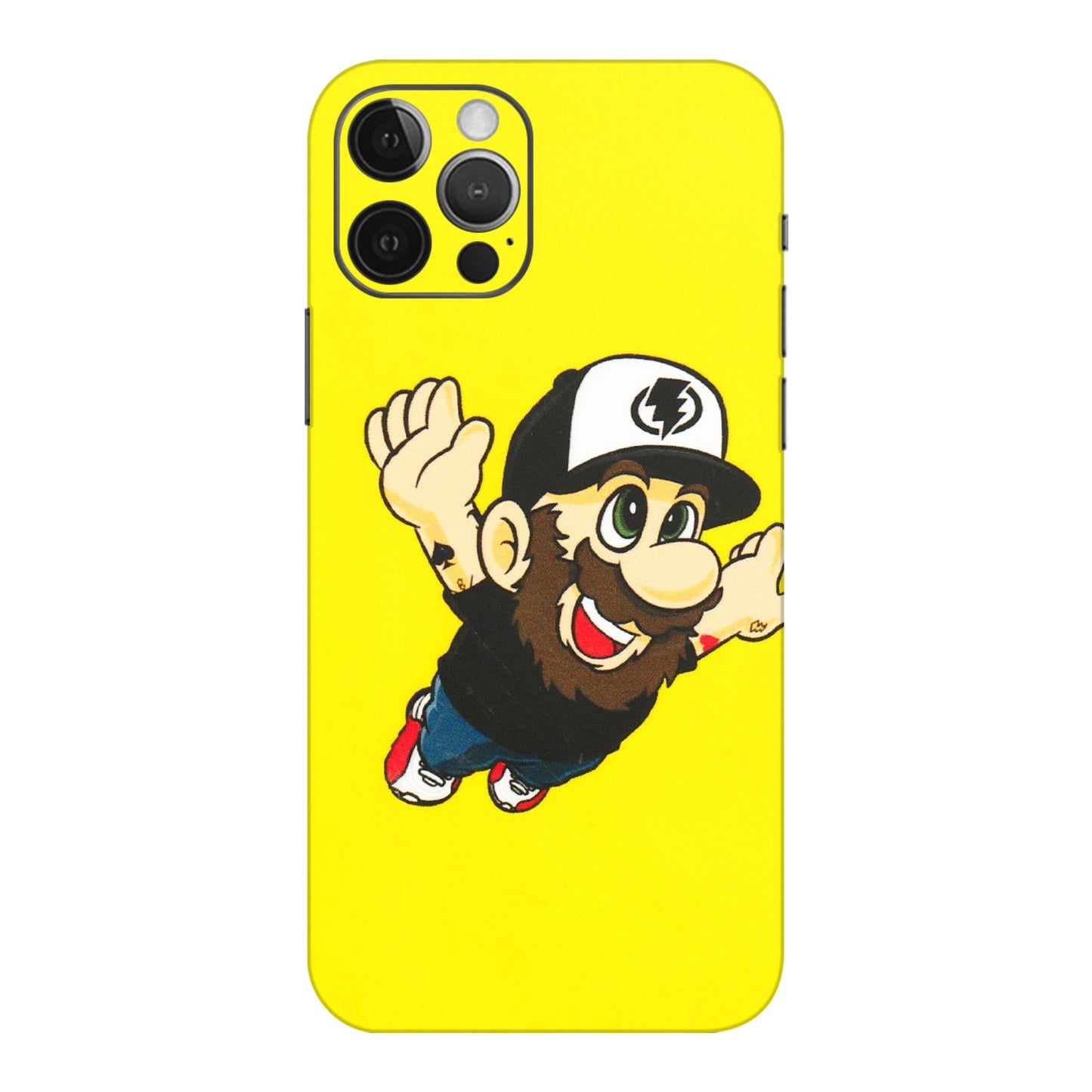 Apple iPhone Skins (All Models) - Flying Beardo - 3D Embossed Finish (L-60) iPhone 12 Pro