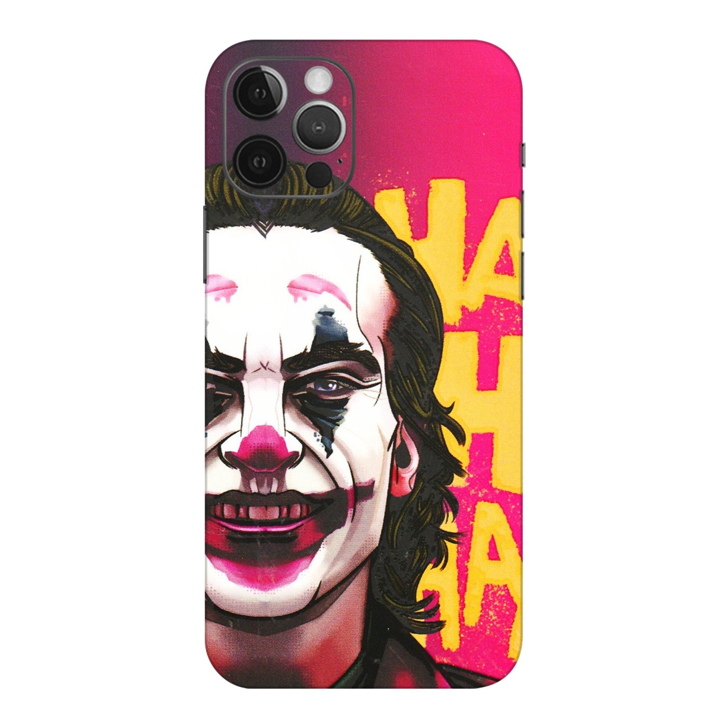 Apple iPhone Skins (All Models) - Joker Evil Laugh - 3D Embossed Finish (L-97) iPhone 12 Pro