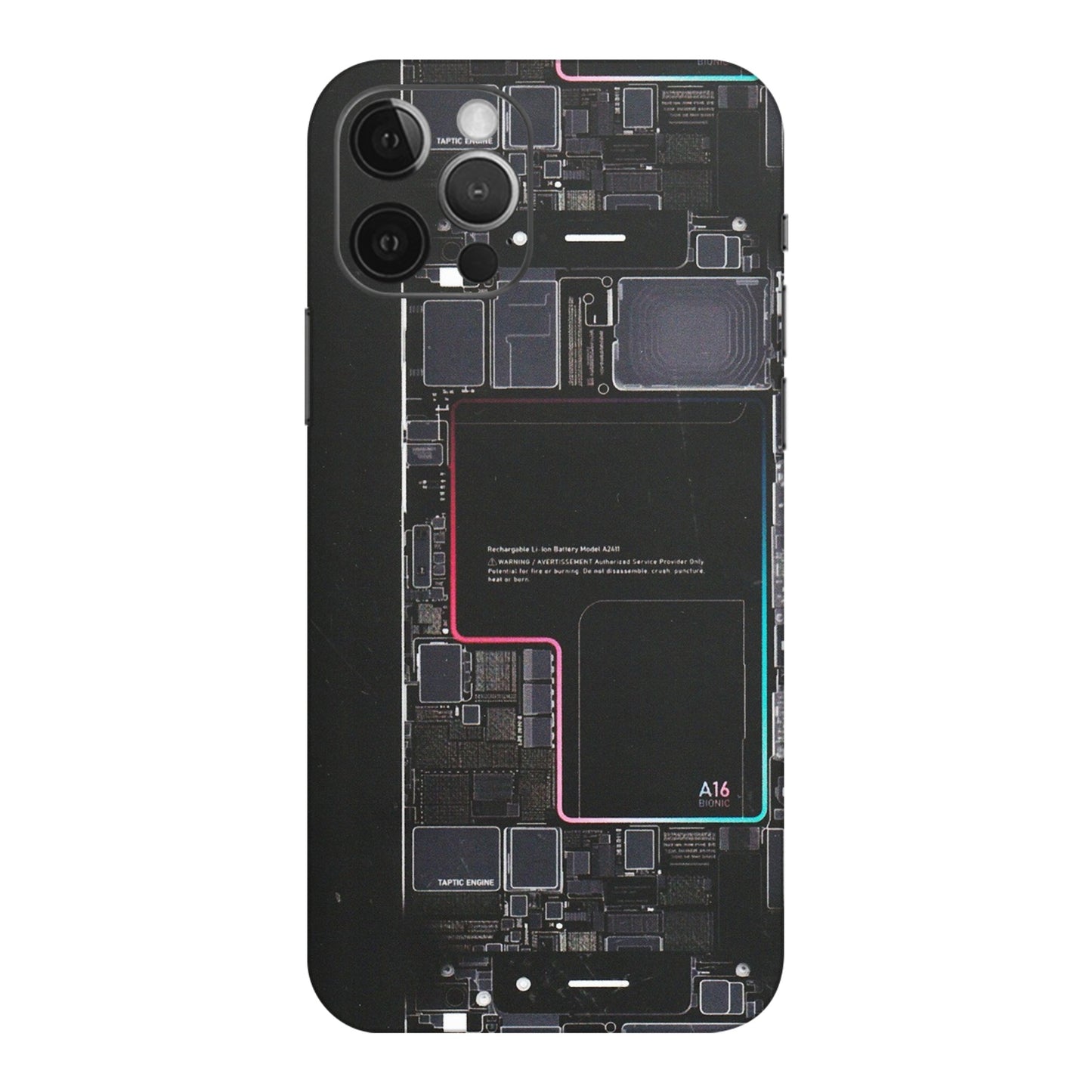 Apple iPhone Skins (All Models) - Motherboard Circuit Layout - Matte Finish (M-117) iPhone 12 Pro