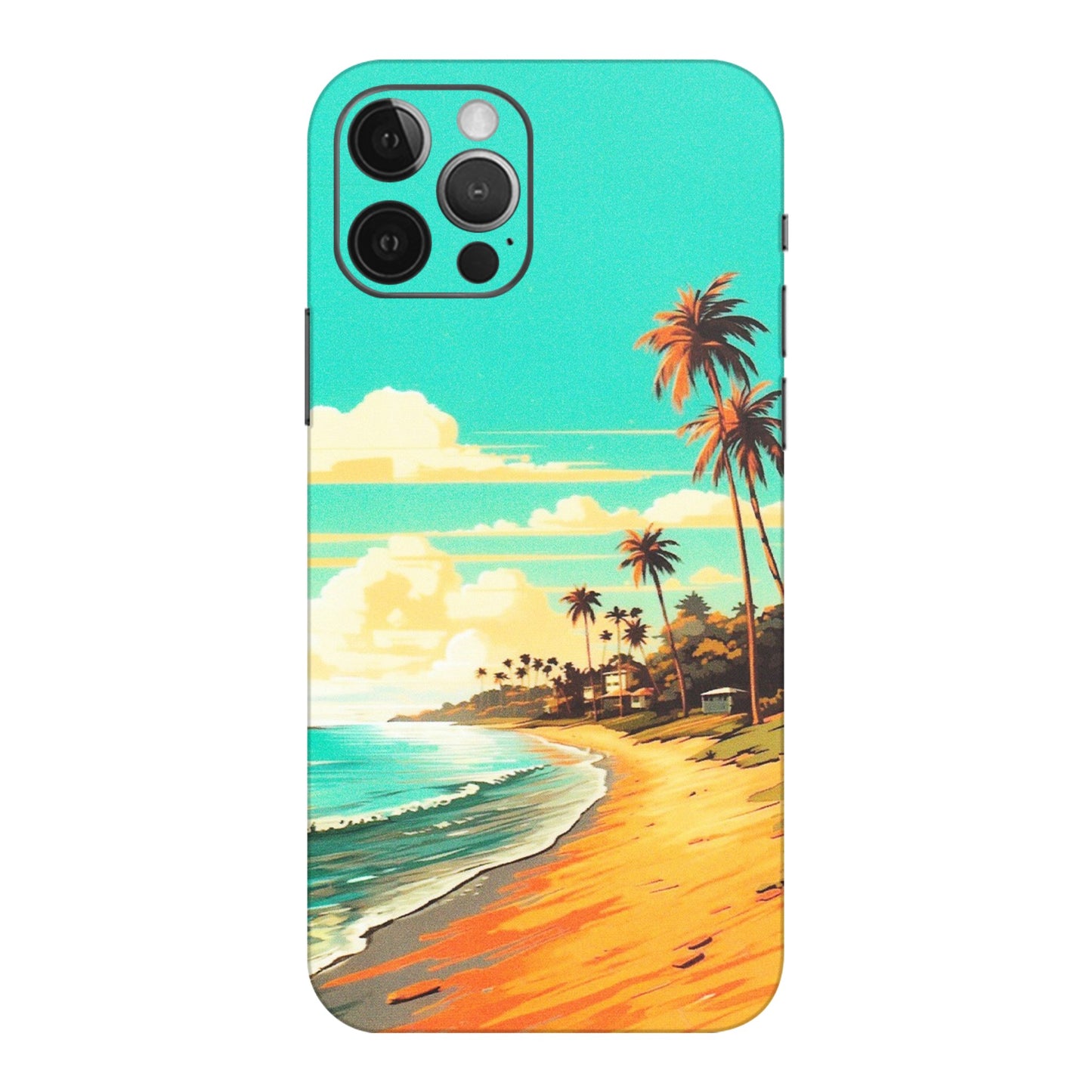 Apple iPhone Skins (All Models) - Miami Beach - Matte Finish (M-136) iPhone 12 Pro