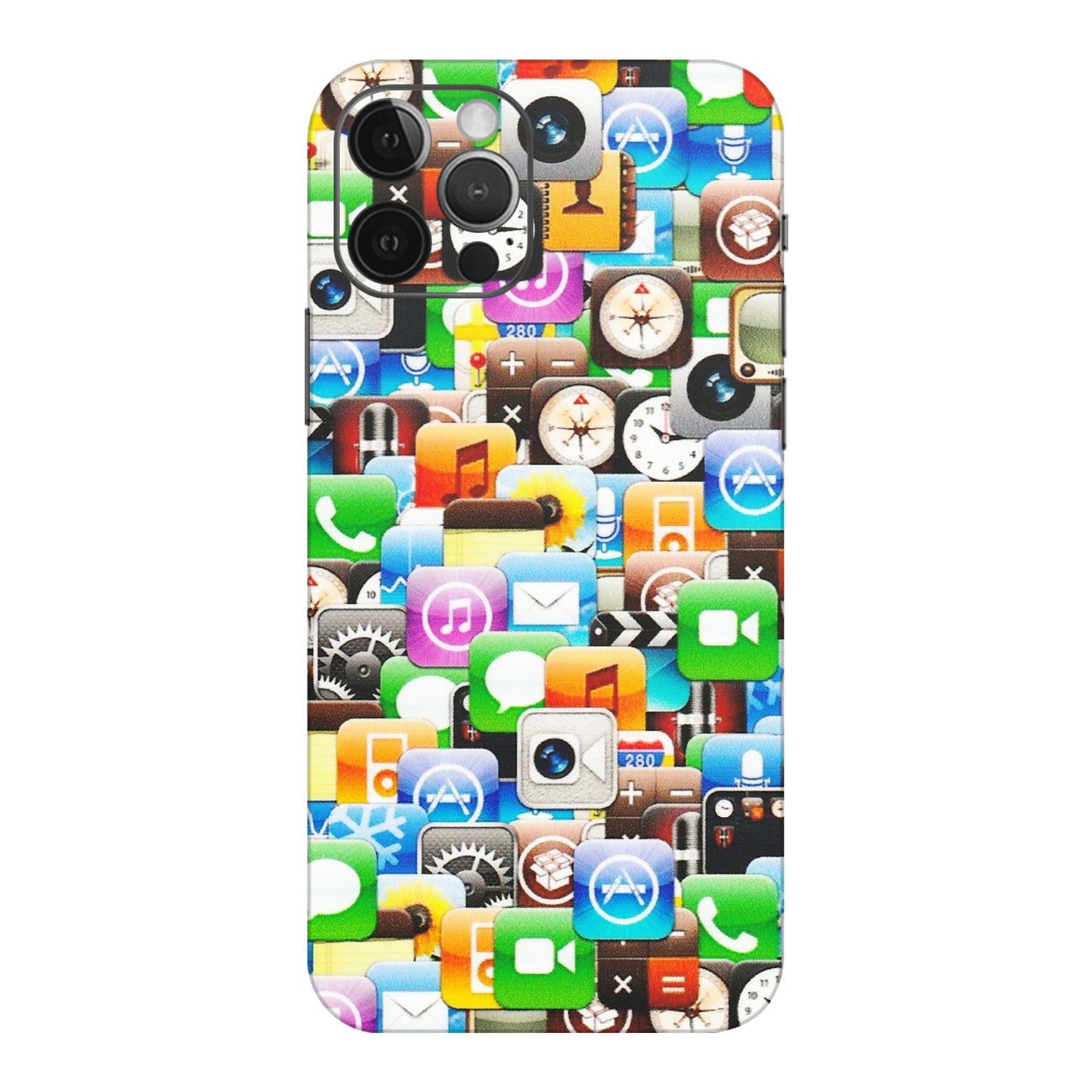 Apple iPhone Skins (All Models) - All Apple Icons - Matte Finish (M-93) iPhone 12 Pro