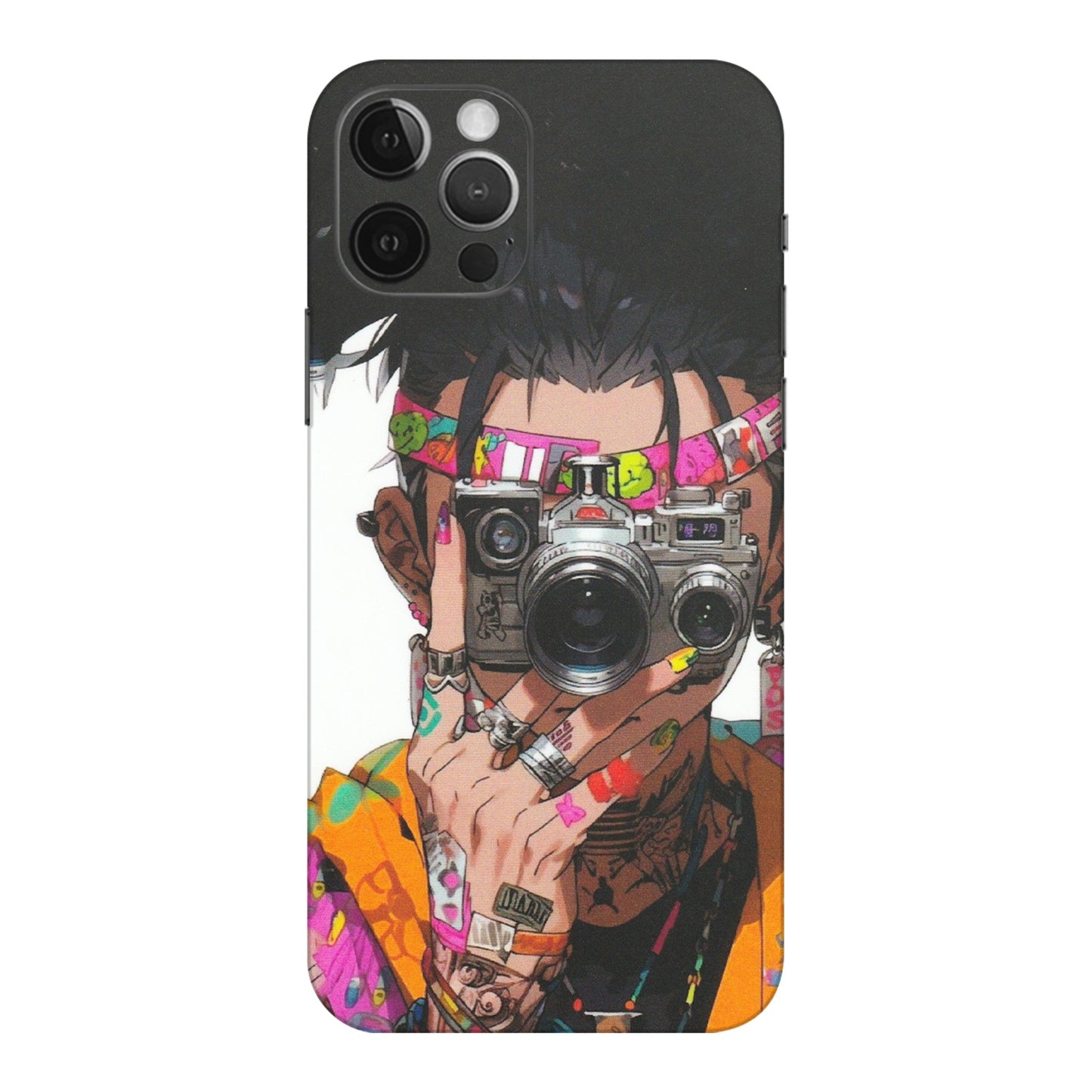 Apple iPhone Skins (All Models) - Camera Lover Girl - Matte Finish (M-09) iPhone 12 Pro