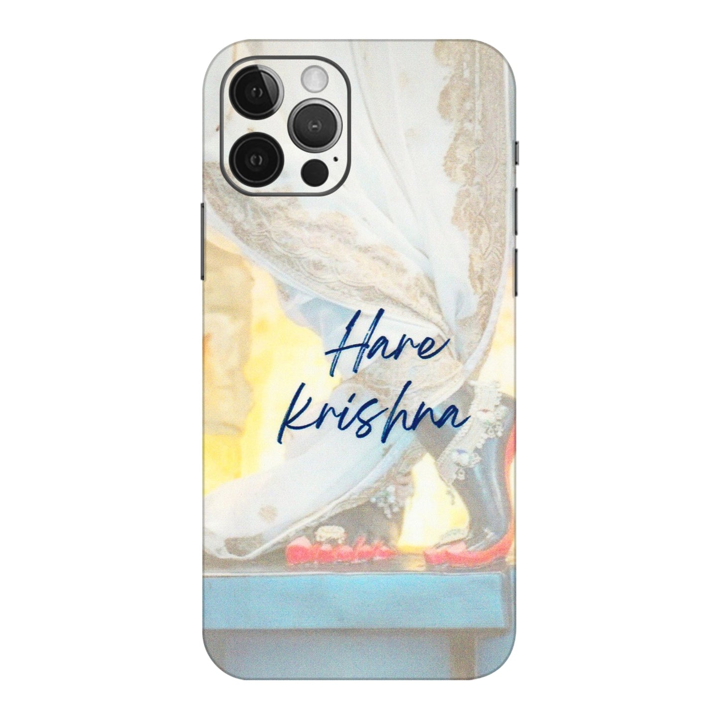 Apple iPhone Skins (All Models) - Hare Krishna - 3D Embossed Finish (L-03) iPhone 12 Pro Max