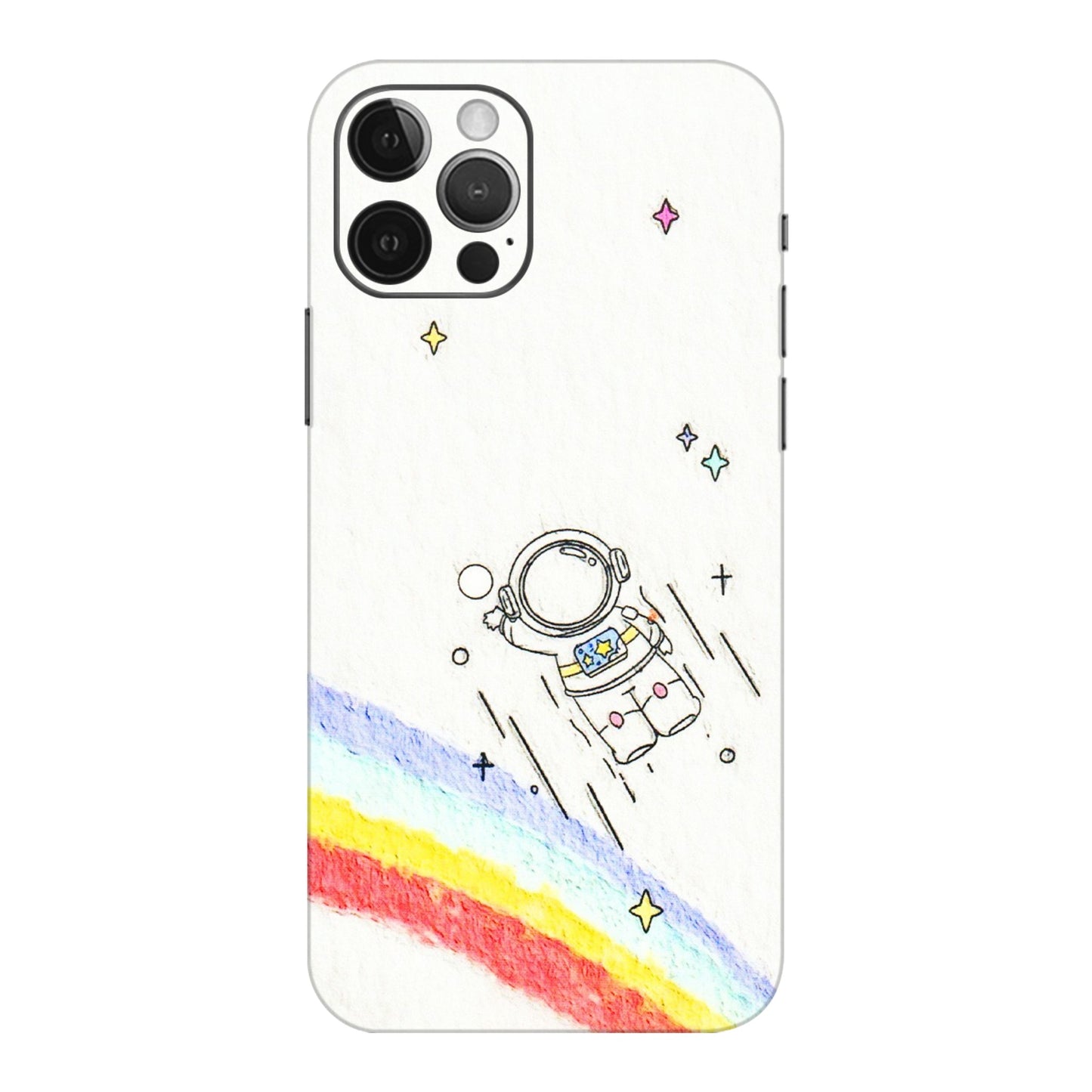 Apple iPhone Skins (All Models) - Milkyway Astronaut - 3D Embossed Finish (L-110) iPhone 12 Pro Max