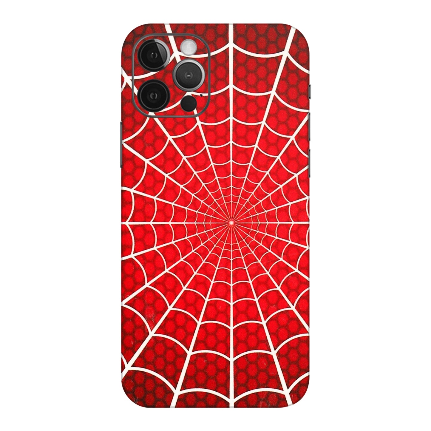 Apple iPhone Skins (All Models) - Classic Spidey Web - 3D Embossed Finish (L-115) iPhone 12 Pro Max