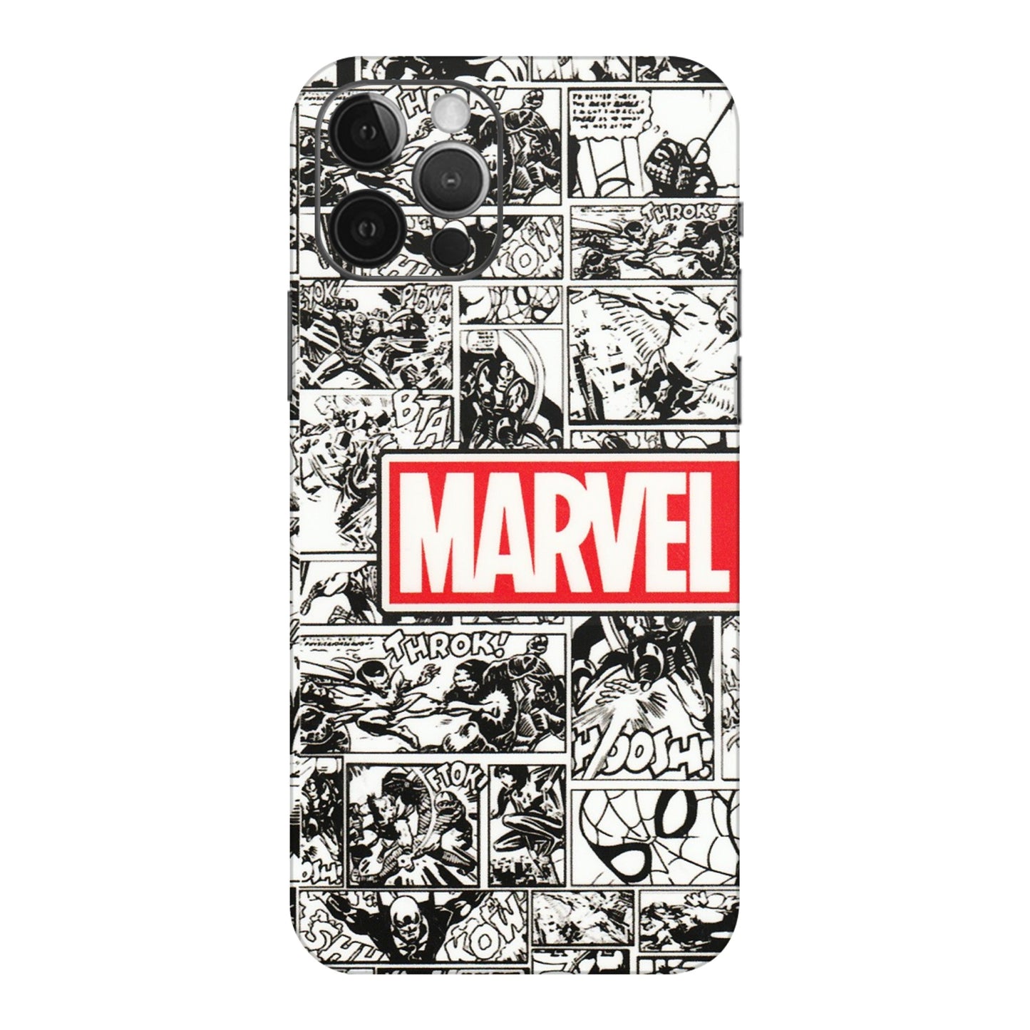 Apple iPhone Skins (All Models) - Marvel Comic - 3D Embossed Finish (L-171) iPhone 12 Pro Max