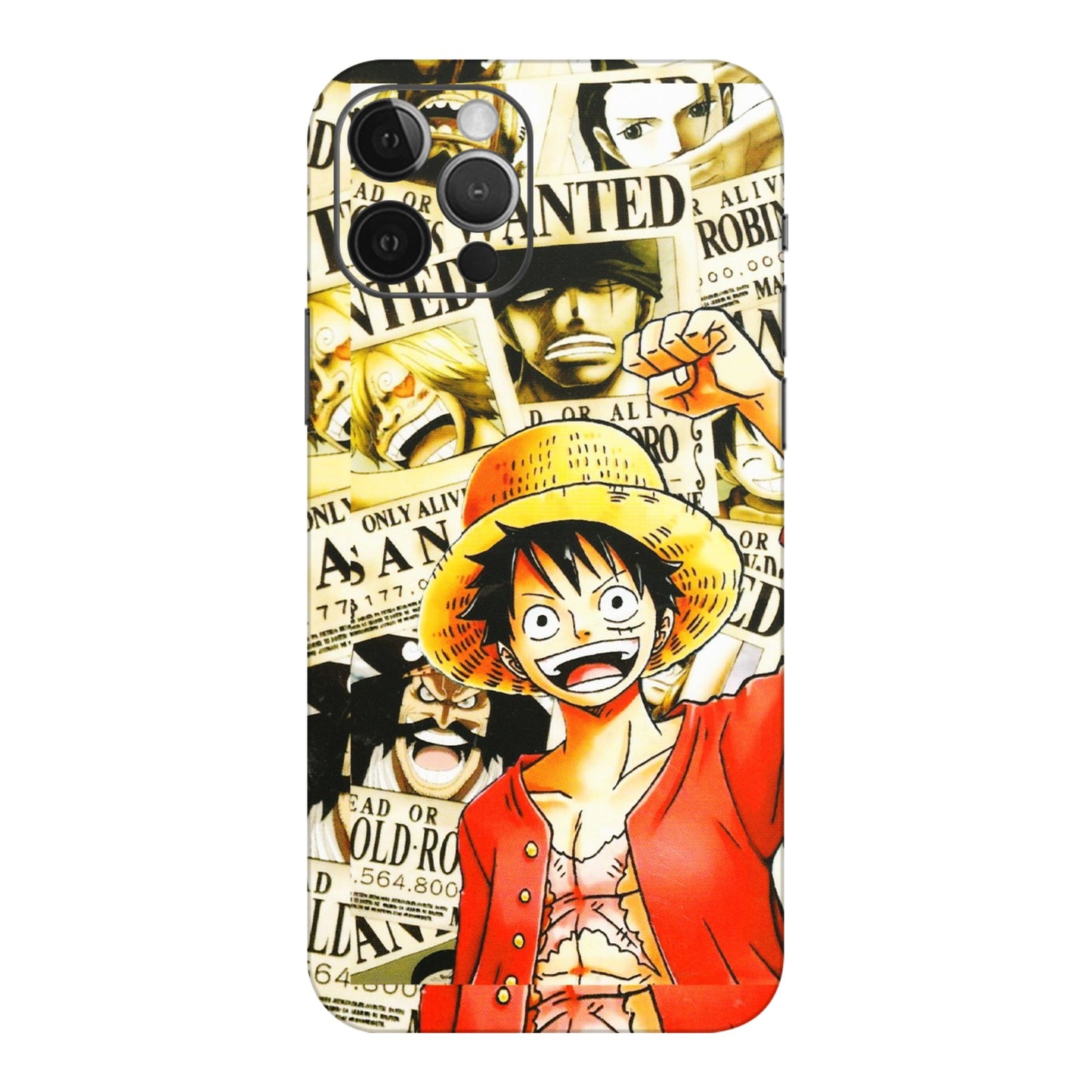 Apple iPhone Skins (All Models) - Luffy Anime - 3D Embossed Finish (L-177) iPhone 12 Pro Max