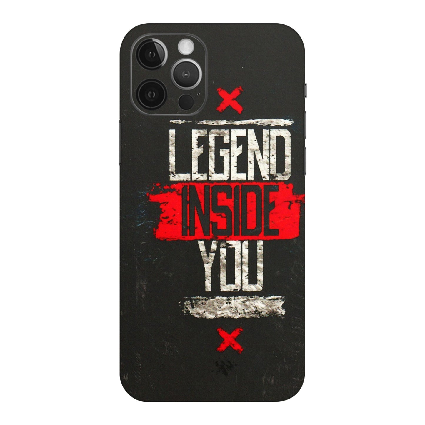 Apple iPhone Skins (All Models) - Legend Inside You - 3D Embossed Finish (L-186) iPhone 12 Pro Max