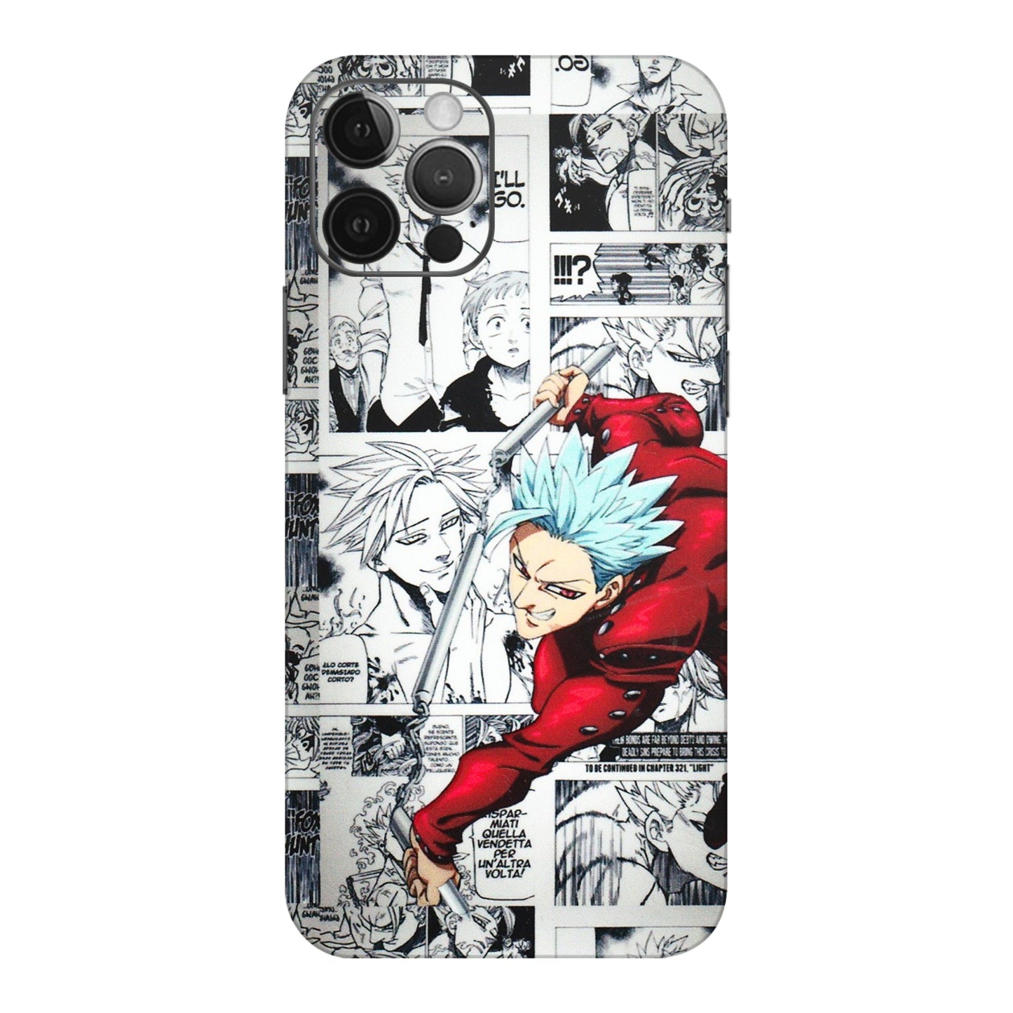 Apple iPhone Skins (All Models) - Anime Comic - 3D Embossed Finish (L-192) iPhone 12 Pro Max
