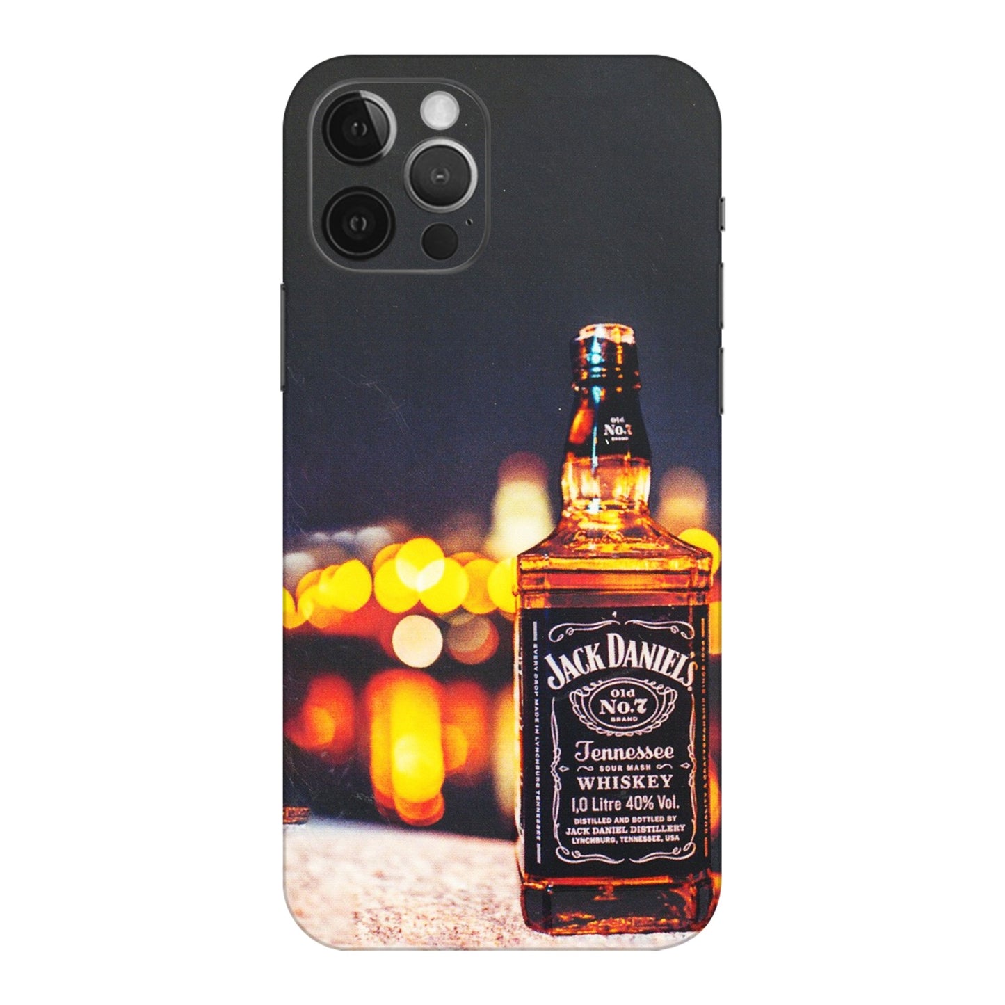 Apple iPhone Skins (All Models) - JD Whiskey Bottle - 3D Embossed Finish (L-20) iPhone 12 Pro Max