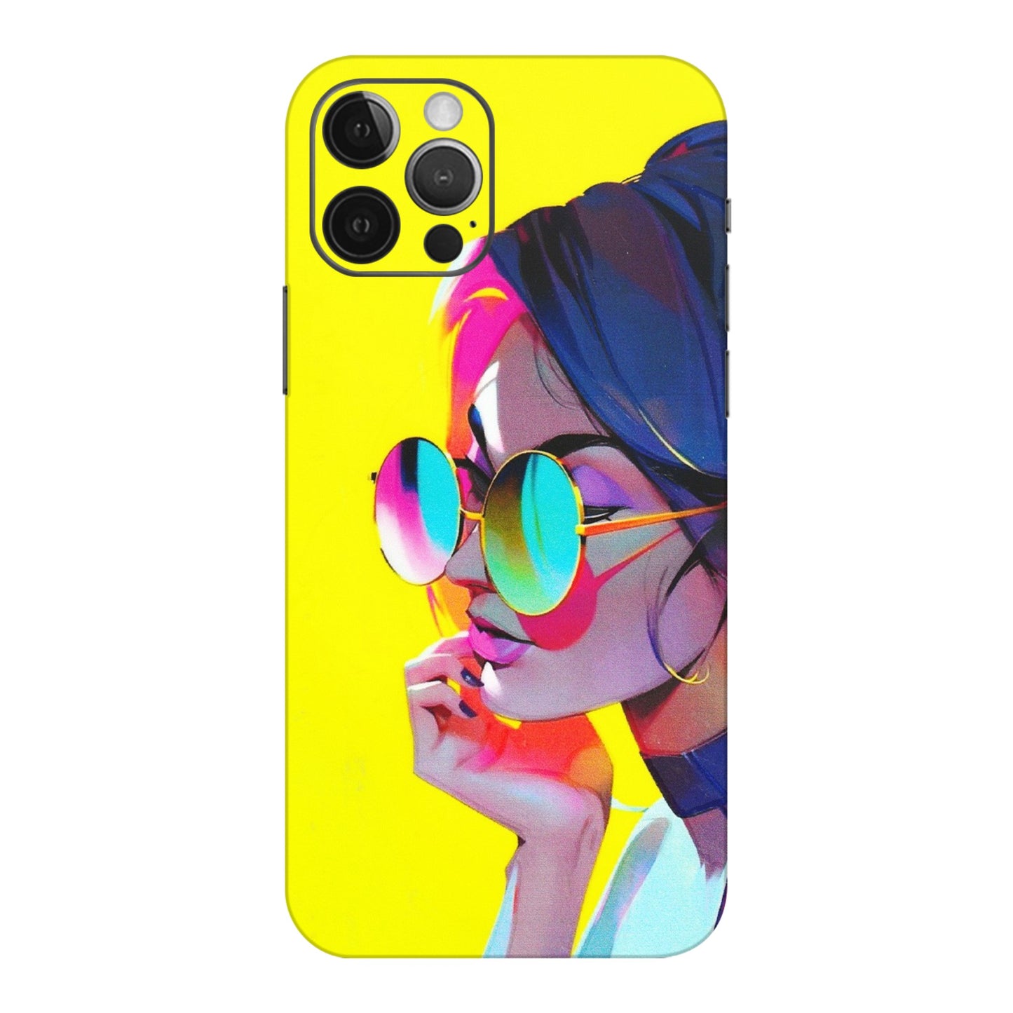 Apple iPhone Skins (All Models) - Bold Stylish Girl - 3D Embossed Finish (L-222) iPhone 12 Pro Max