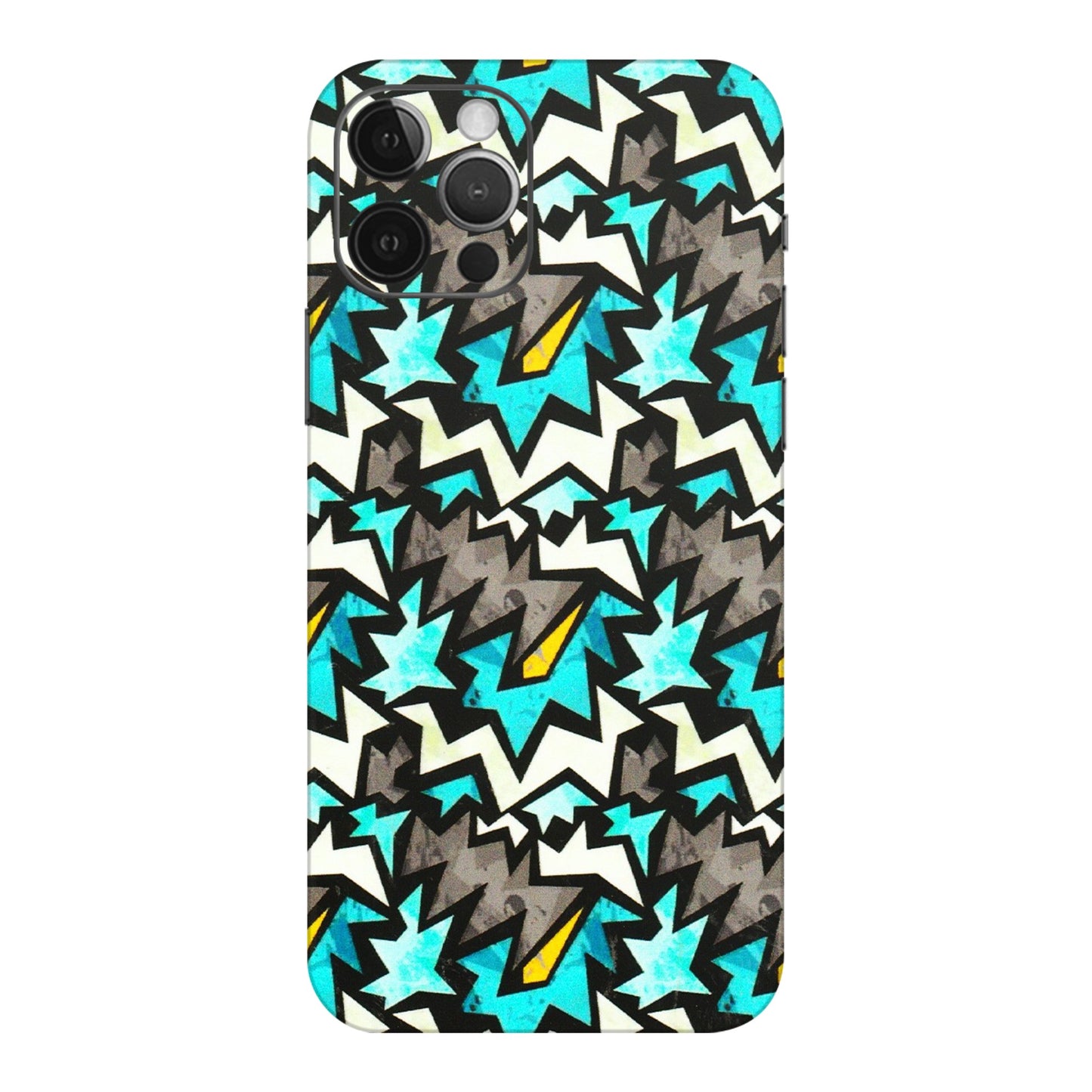 Apple iPhone Skins (All Models) - Funky Zig Zag - 3D Embossed Finish (L-223) iPhone 12 Pro Max