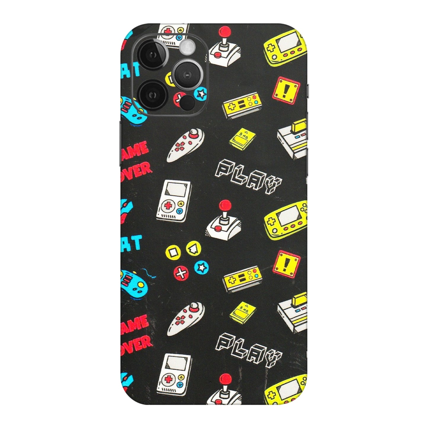 Apple iPhone Skins (All Models) - Gaming Doodles - 3D Embossed Finish (L-224) iPhone 12 Pro Max