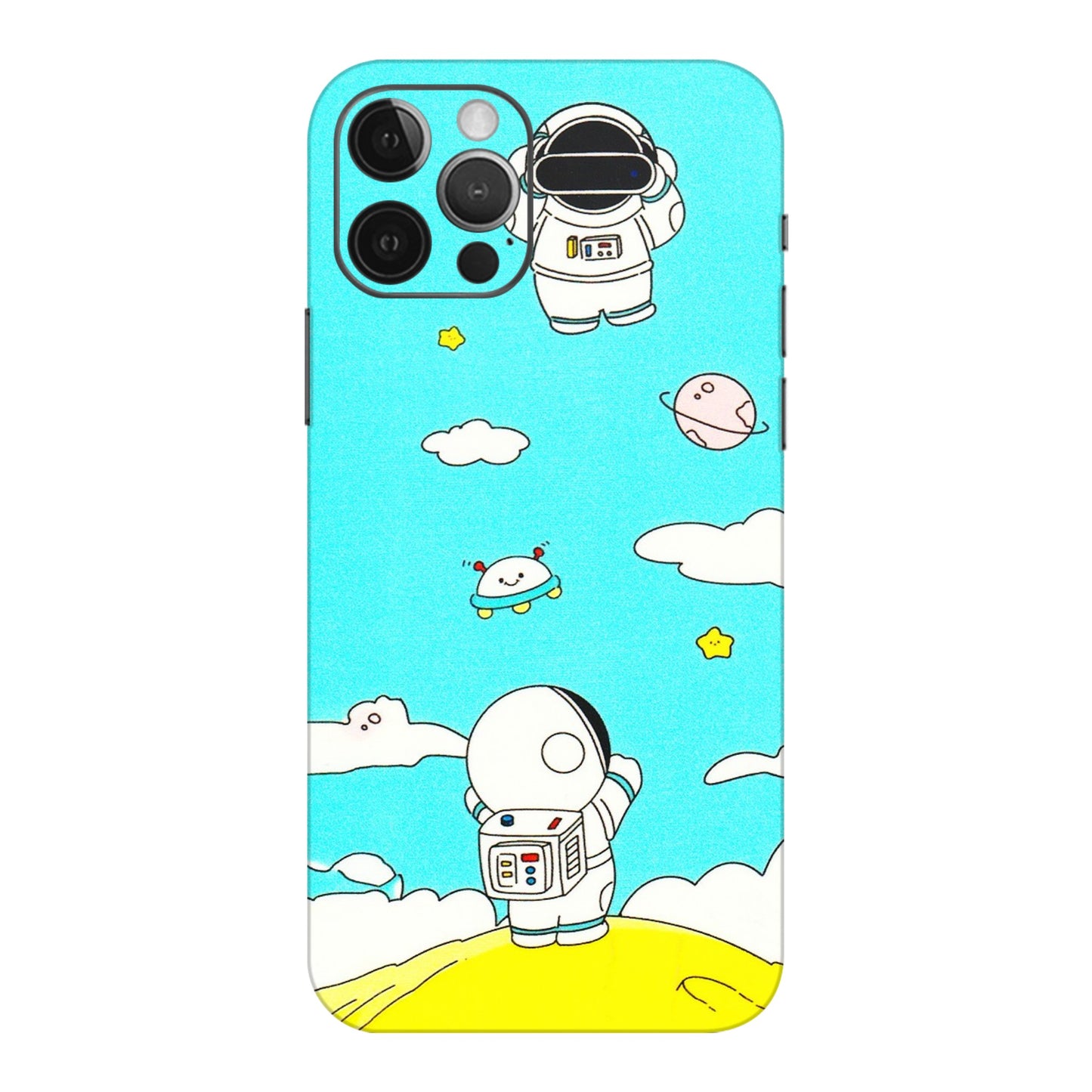 Apple iPhone Skins (All Models) - Blue Skies Astro Float - 3D Embossed Finish (L-230) iPhone 12 Pro Max