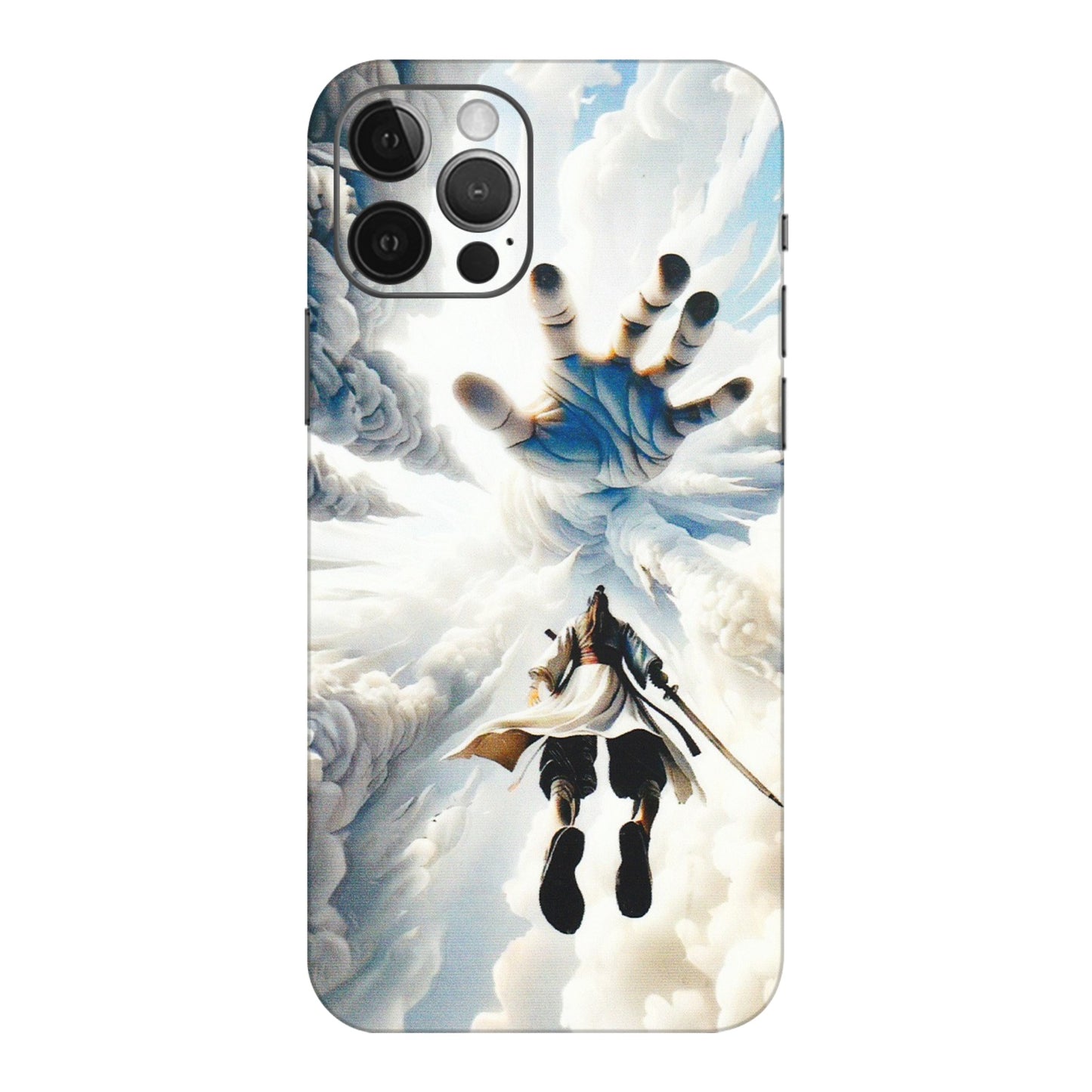 Apple iPhone Skins (All Models) - Big Hand With Monkey King - 3D Embossed Finish (L-323) iPhone 12 Pro Max
