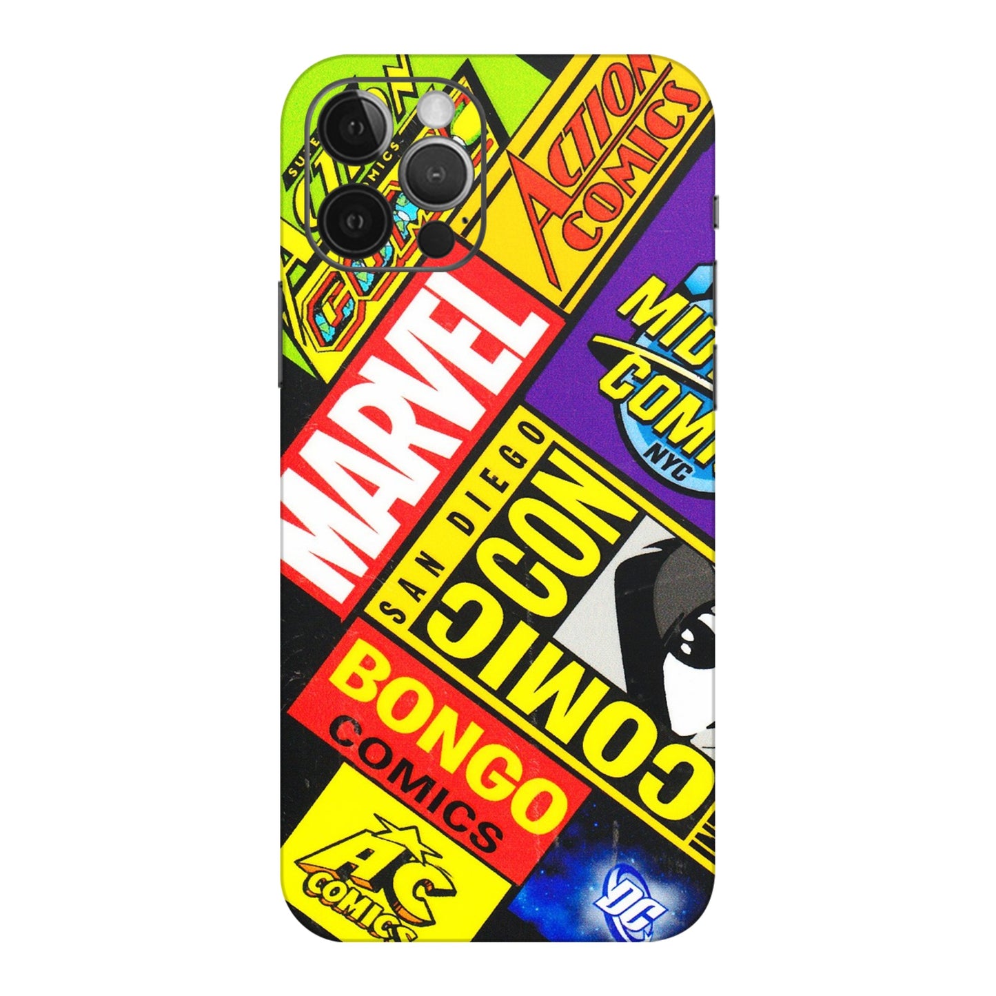 Apple iPhone Skins (All Models) - Bongo Comic Con - 3D Embossed Finish (L-325) iPhone 12 Pro Max