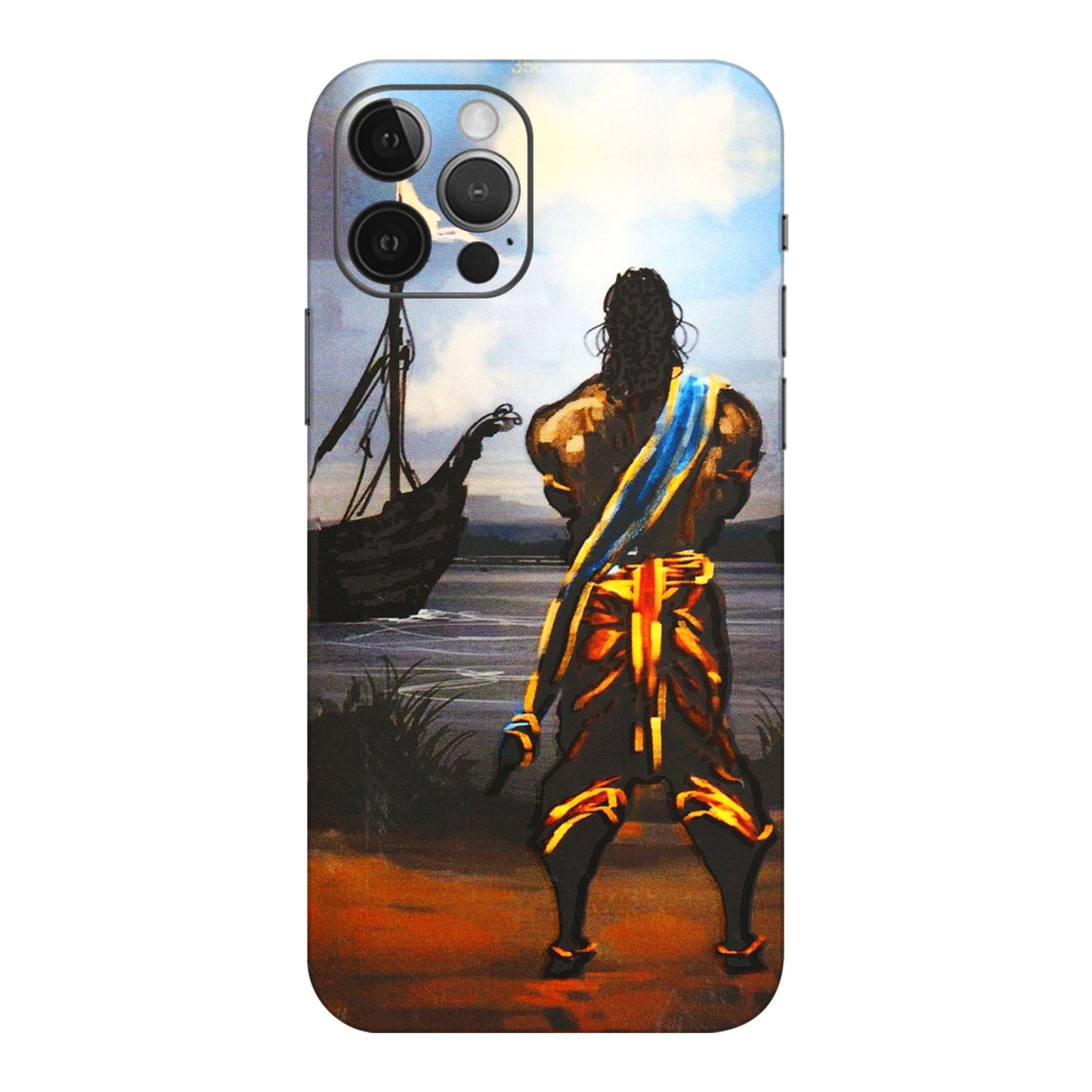 Apple iPhone Skins (All Models) - Heavenly God Figure - 3D Embossed Finish (L-34) iPhone 12 Pro Max