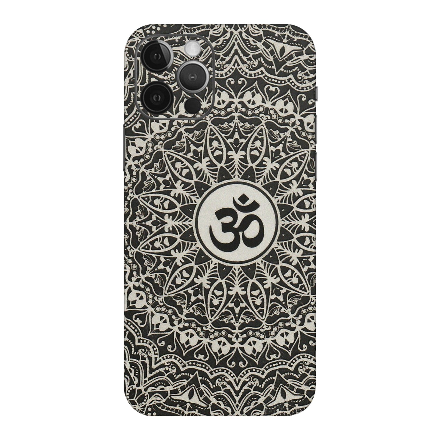 Apple iPhone Skins (All Models) - Aum Elegant Mandala - 3D Embossed Finish (L-62) iPhone 12 Pro Max