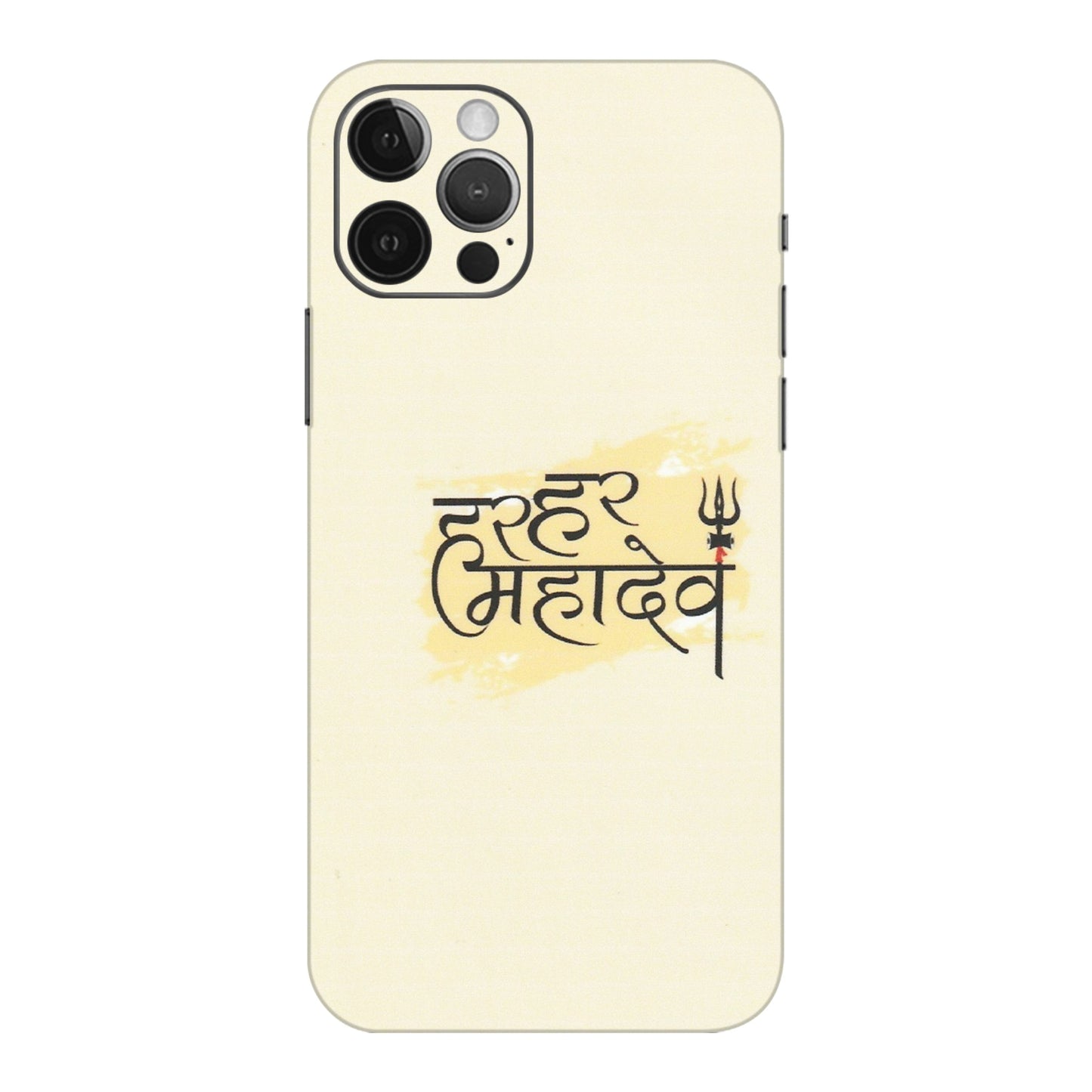 Apple iPhone Skins (All Models) - Har Har Mahadev - Matte Finish (M-10) iPhone 12 Pro Max