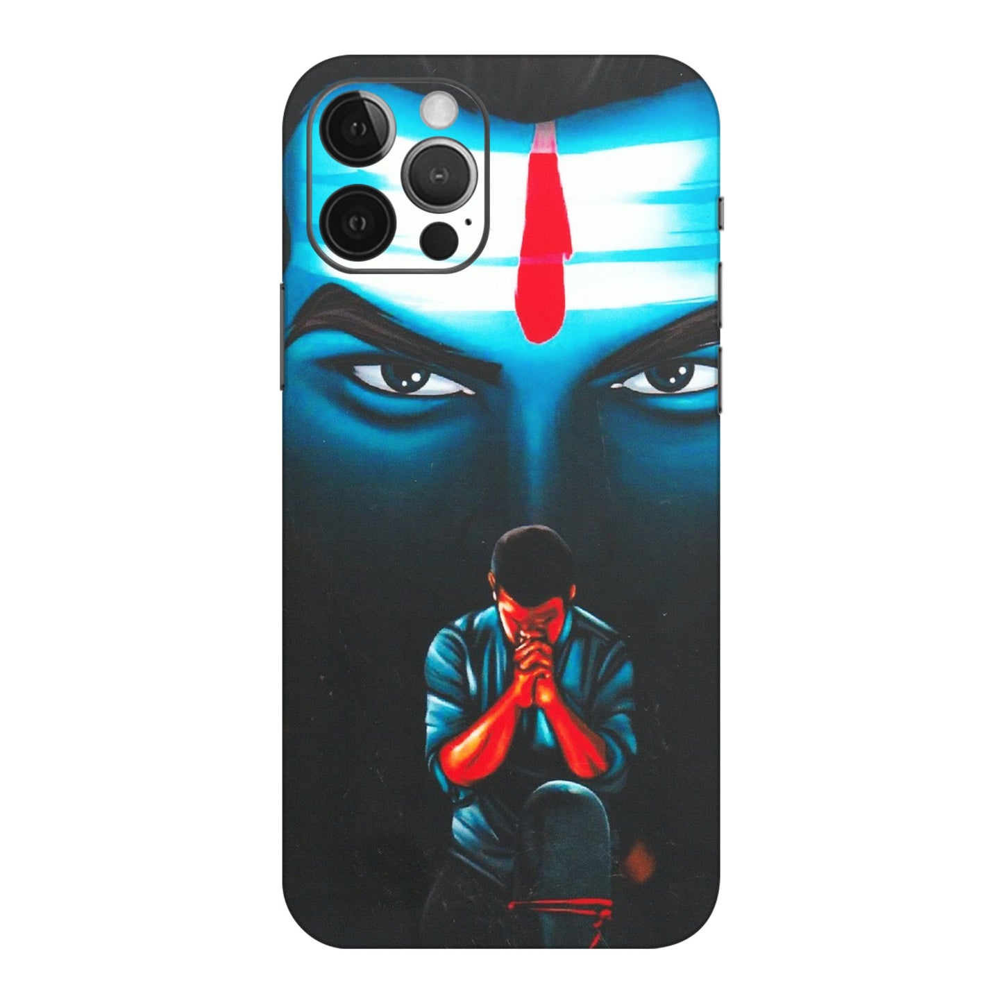 Apple iPhone Skins (All Models) - Mahakal Bhakt - Matte Finish (M-112) iPhone 12 Pro Max