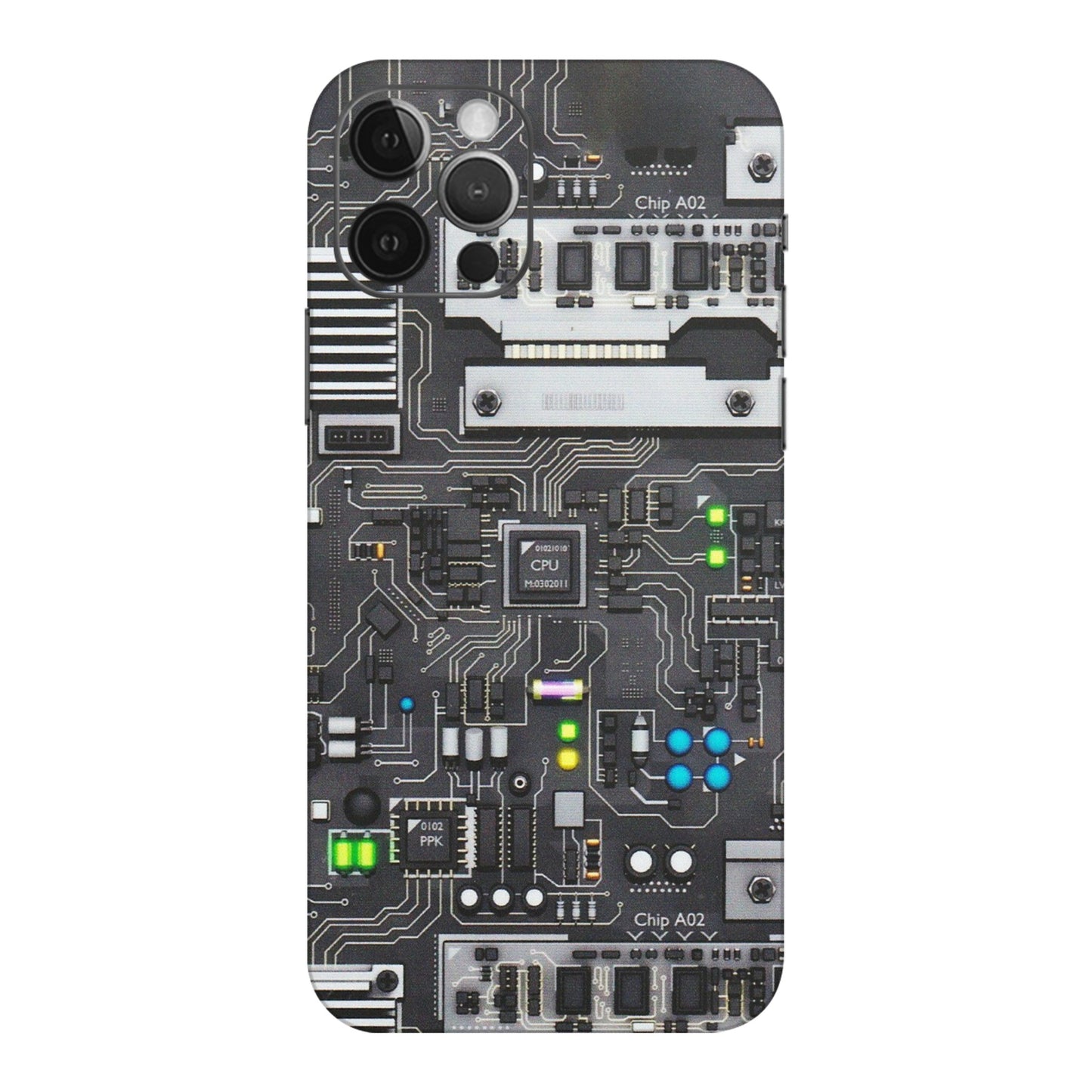 Apple iPhone Skins (All Models) - Motherboard Internals - Matte Finish (M-135) iPhone 12 Pro Max