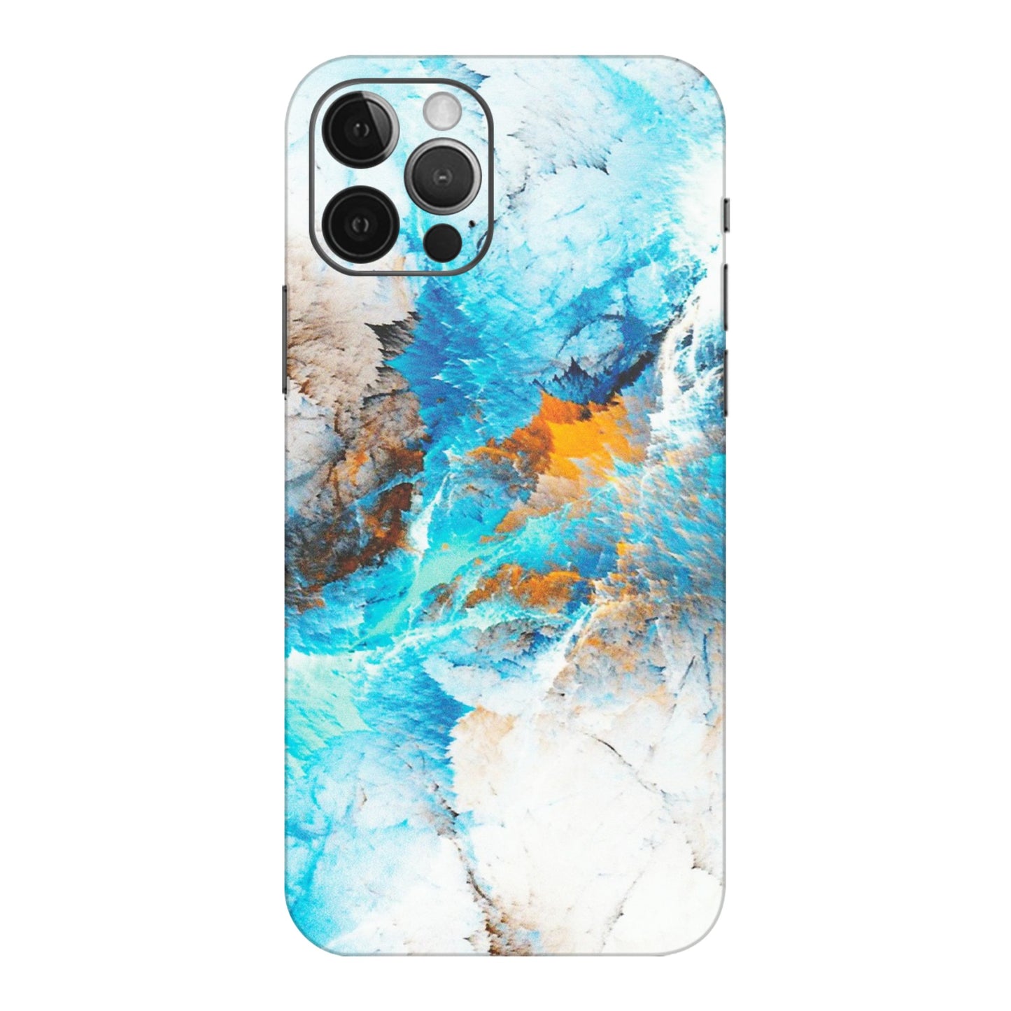 Apple iPhone Skins (All Models) - Blue Waves Abstract - Matte Finish (M-19) iPhone 12 Pro Max