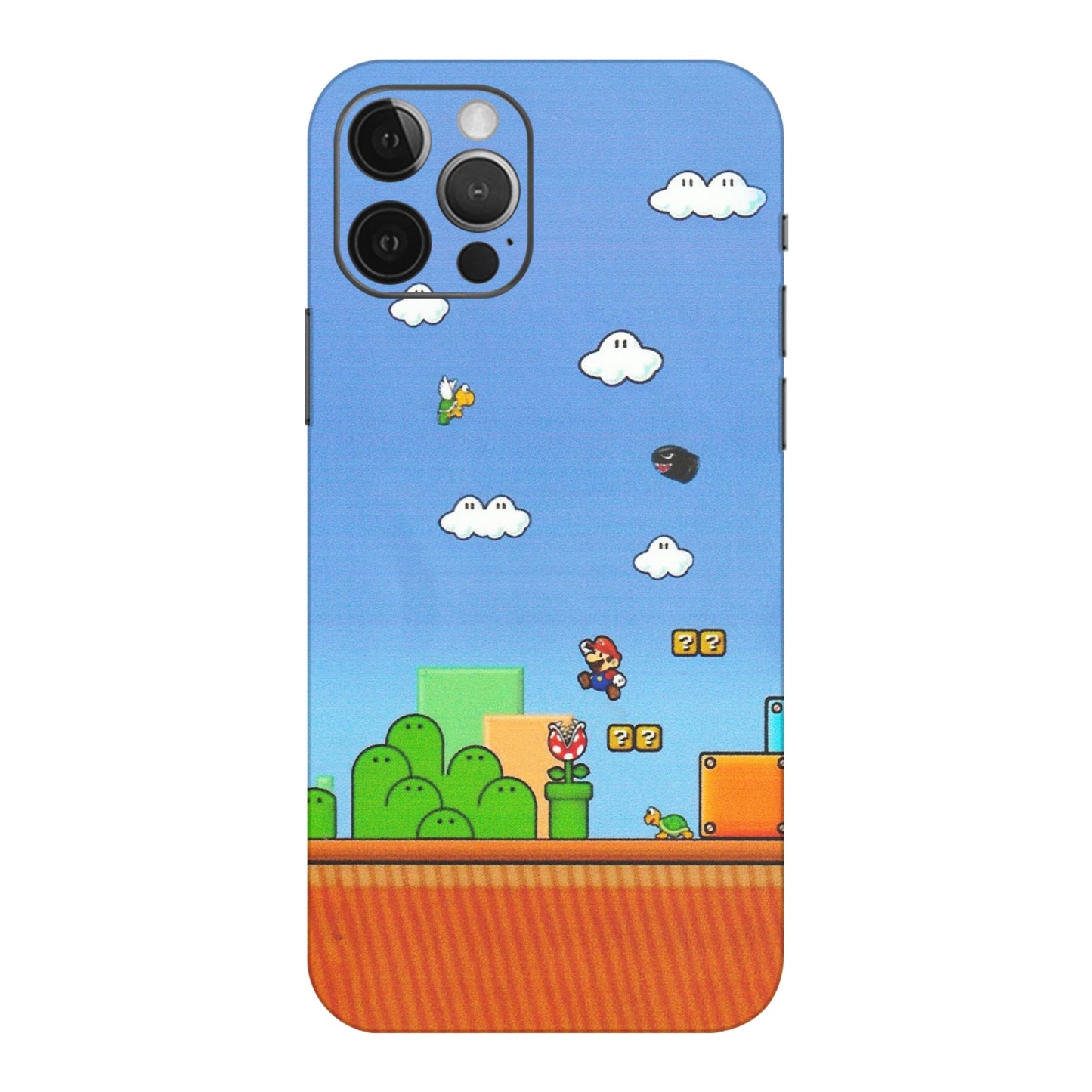 Apple iPhone Skins (All Models) - Mario Game Scene - Matte Finish (M-24) iPhone 12 Pro Max