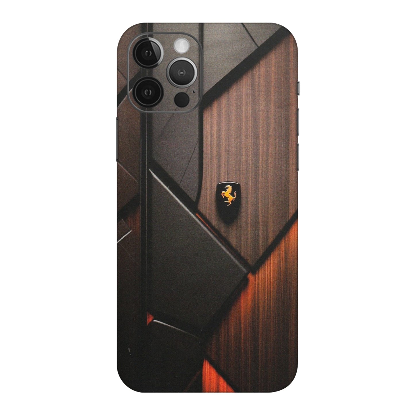 Apple iPhone Skins (All Models) - Lambo Beauty Wood Pattern Sober - Matte Finish (M-51) iPhone 12 Pro Max