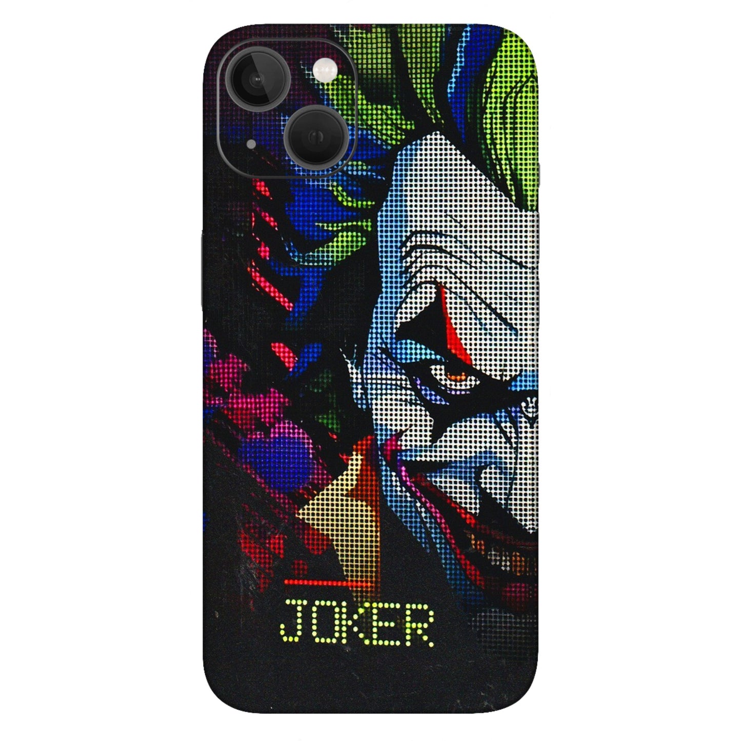 Apple iPhone Skins (All Models) - Joker Dot Matrix - 3D Embossed Finish (L-08) iPhone 13