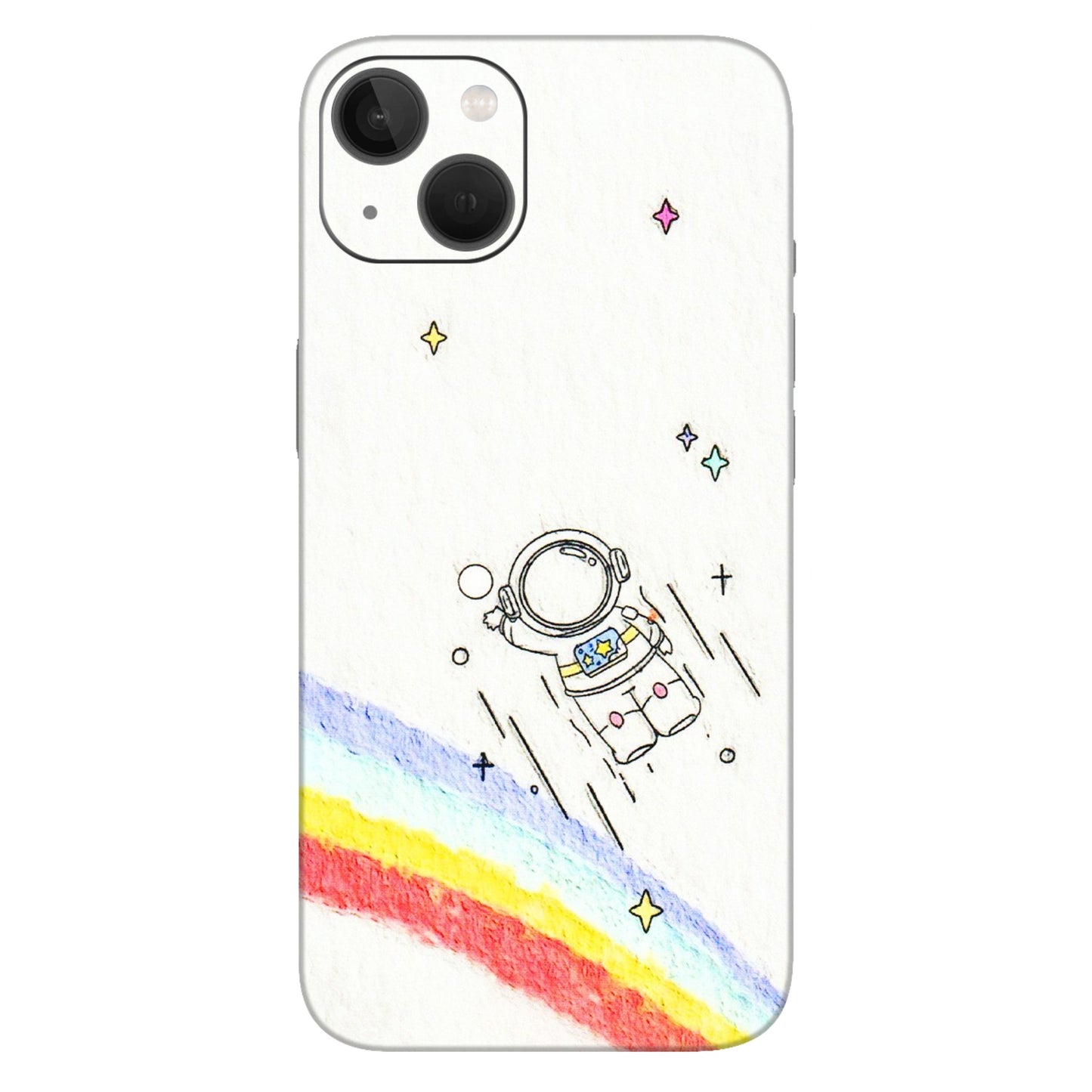 Apple iPhone Skins (All Models) - Milkyway Astronaut - 3D Embossed Finish (L-110) iPhone 13