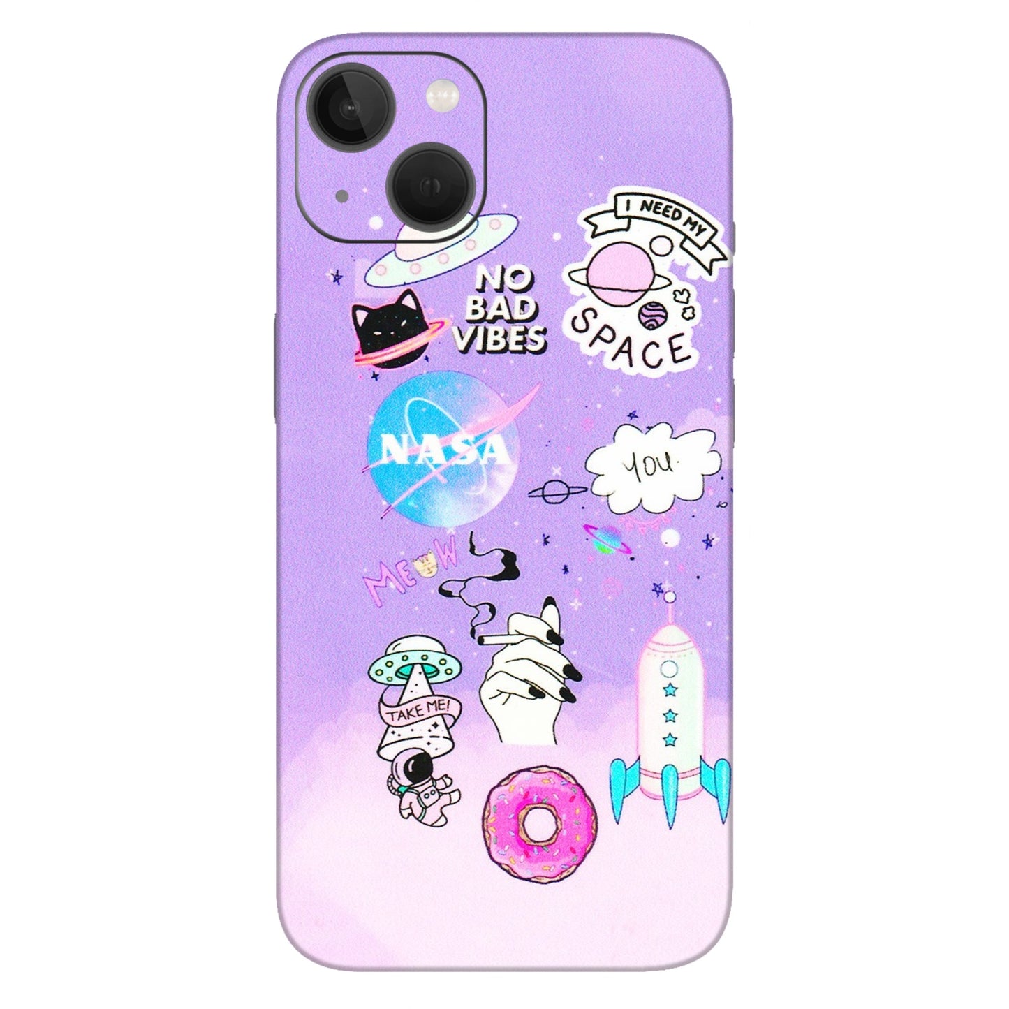 Apple iPhone Skins (All Models) - I Need My Nasa Skin - 3D Embossed Finish (L-149) iPhone 13
