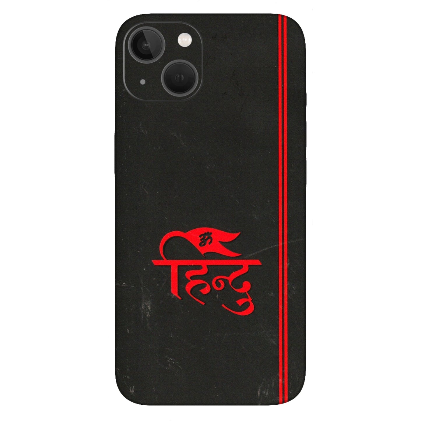 Apple iPhone Skins (All Models) - Hindu Black - 3D Embossed Finish (L-153) iPhone 13