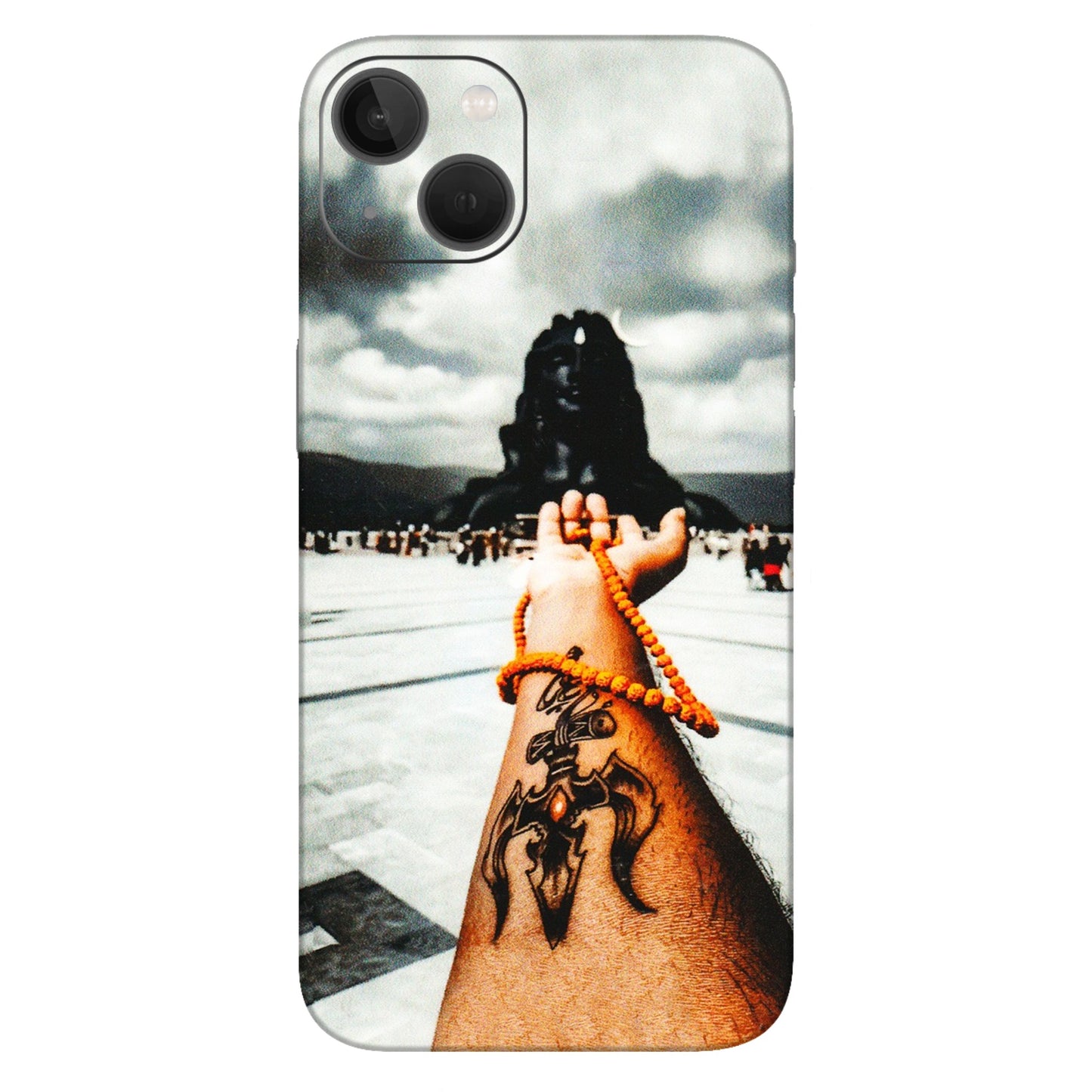 Apple iPhone Skins (All Models) - Jai Adiyogi Mahakaal - 3D Embossed Finish (L-164) iPhone 13