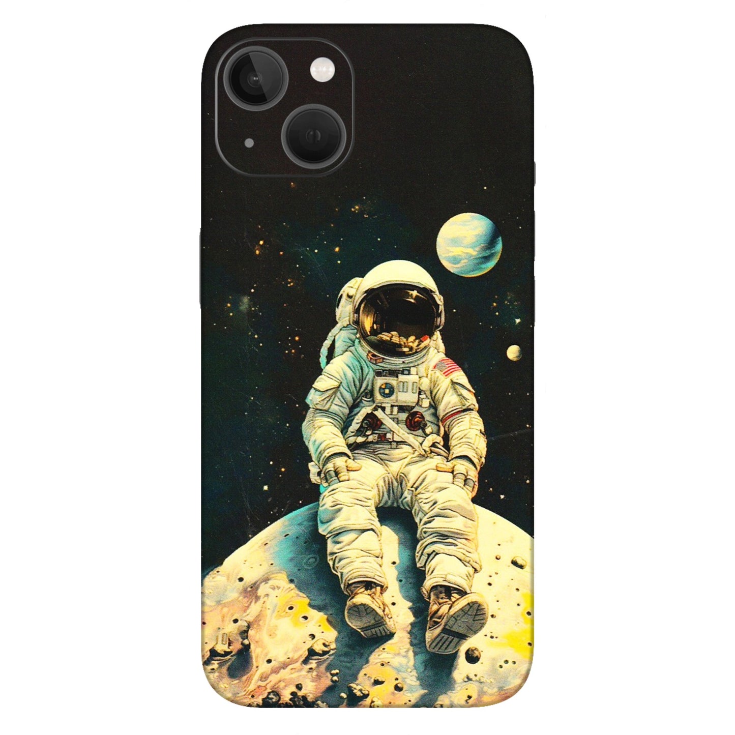 Apple iPhone Skins (All Models) - Astronaut in Space - 3D Embossed Finish (L-16) iPhone 13