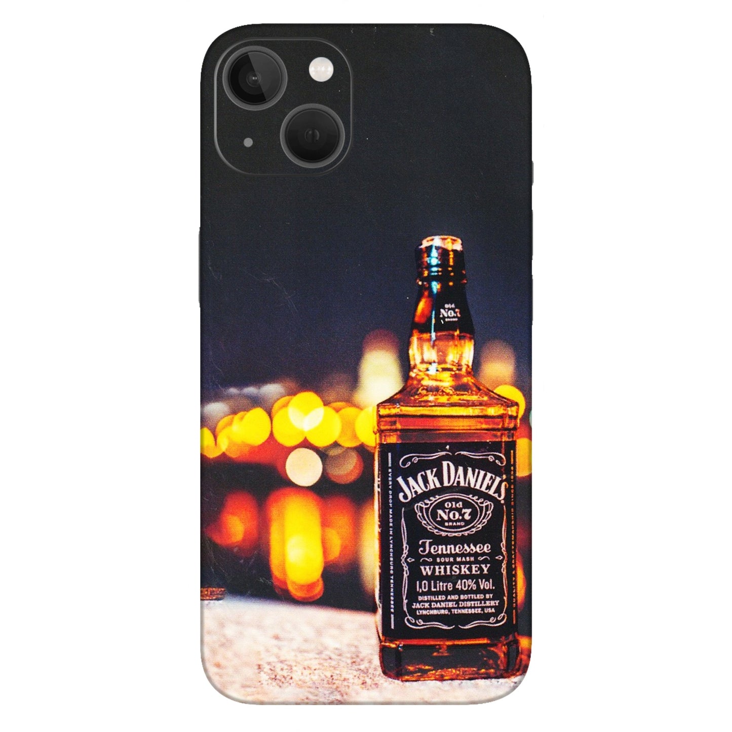 Apple iPhone Skins (All Models) - JD Whiskey Bottle - 3D Embossed Finish (L-20) iPhone 13