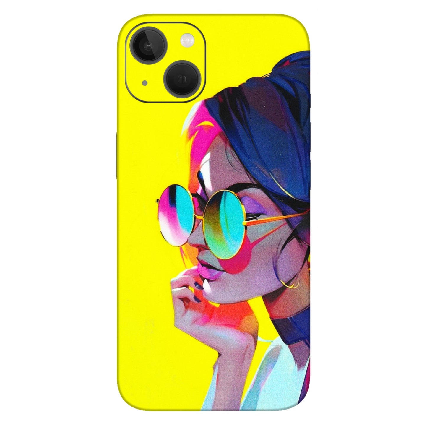 Apple iPhone Skins (All Models) - Bold Stylish Girl - 3D Embossed Finish (L-222) iPhone 13