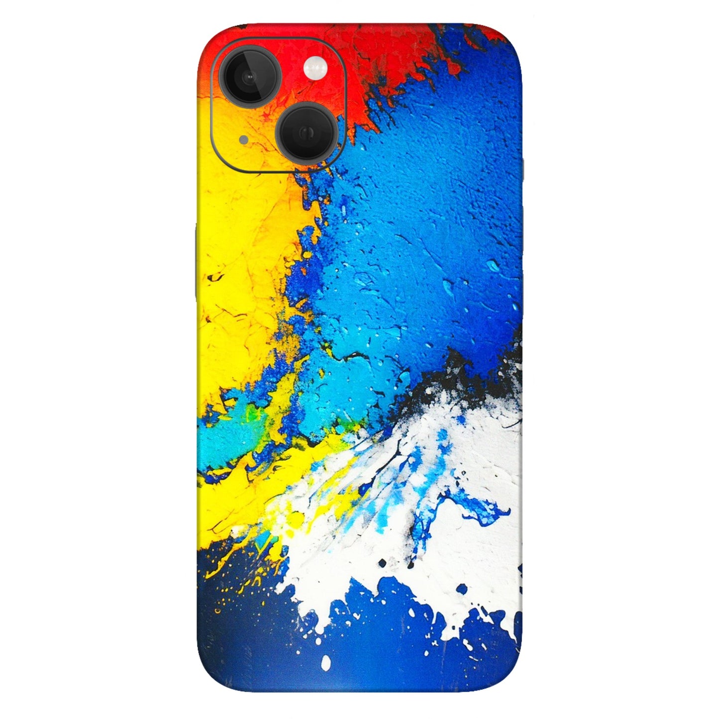 Apple iPhone Skins (All Models) - Acrylic Paint Spill - 3D Embossed Finish (L-229) iPhone 13