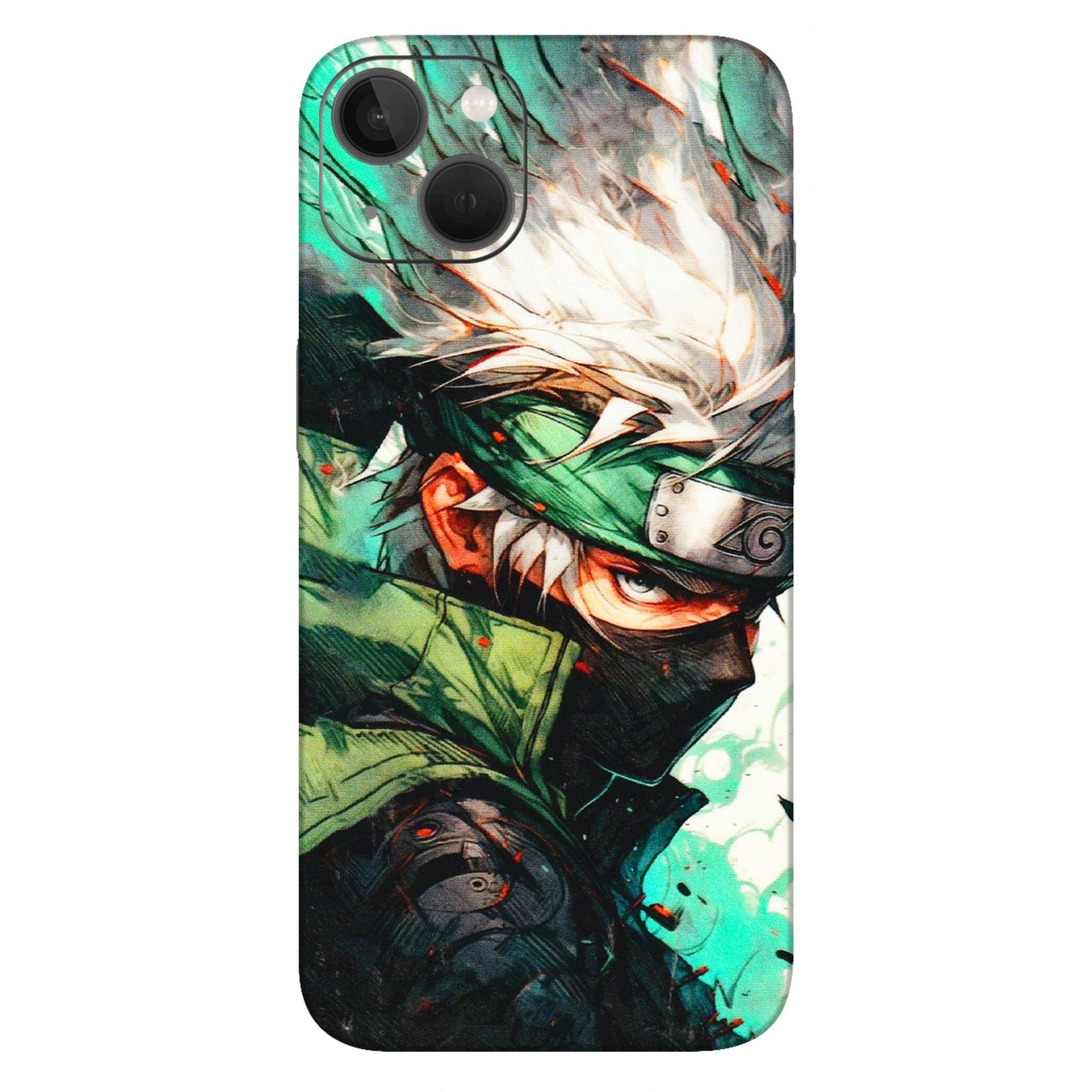 Apple iPhone Skins (All Models) - Kakashi Side Profile - 3D Embossed Finish (L-249) iPhone 13