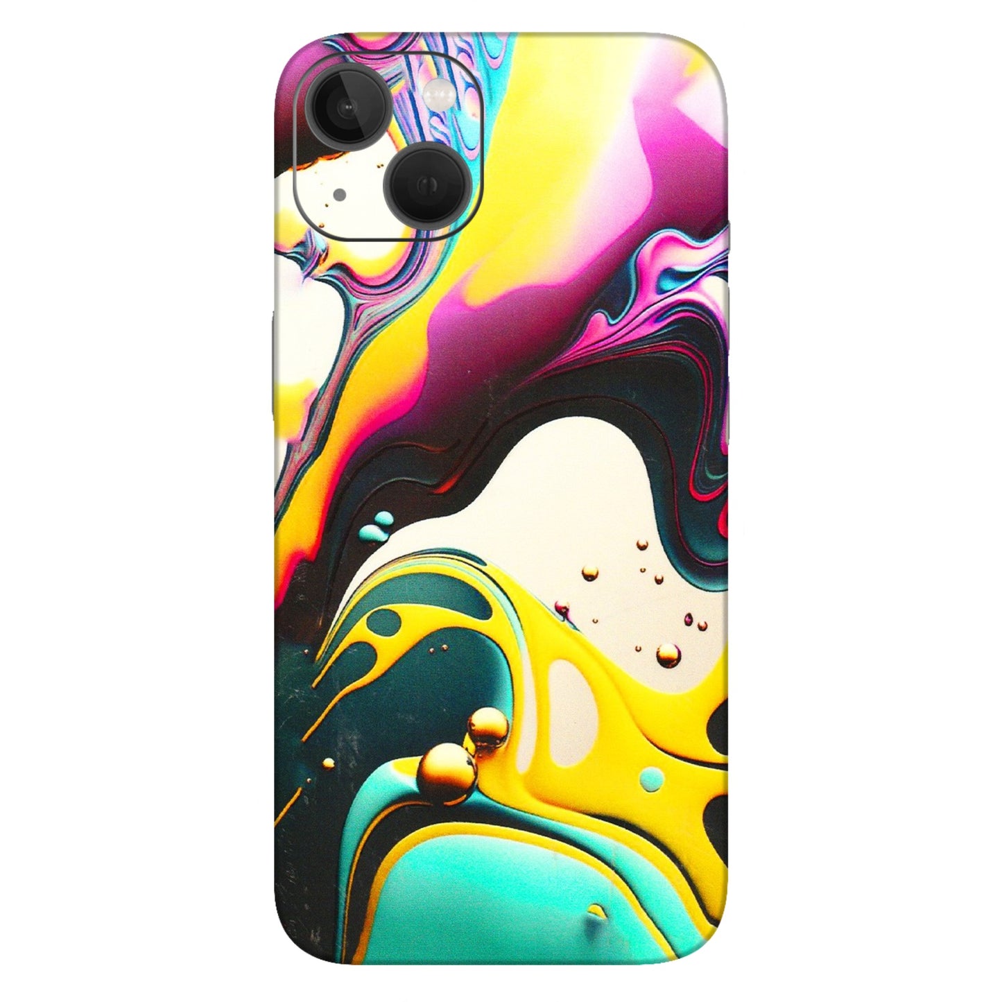 Apple iPhone Skins (All Models) - Multicolor Abstract pattern - 3D Embossed Finish (L-254) iPhone 13