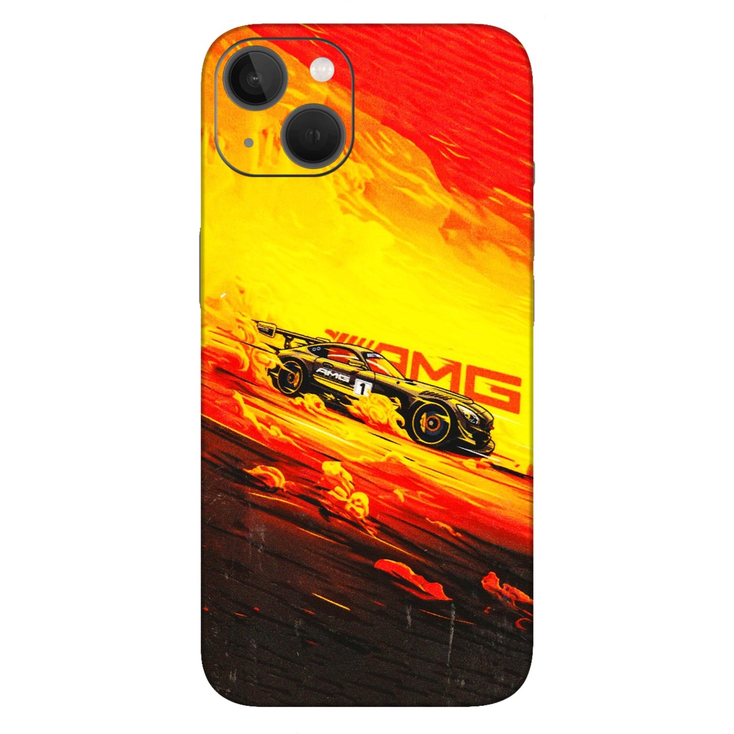Apple iPhone Skins (All Models) - AMG Car Speed Cover - 3D Embossed Finish (L-256) iPhone 13