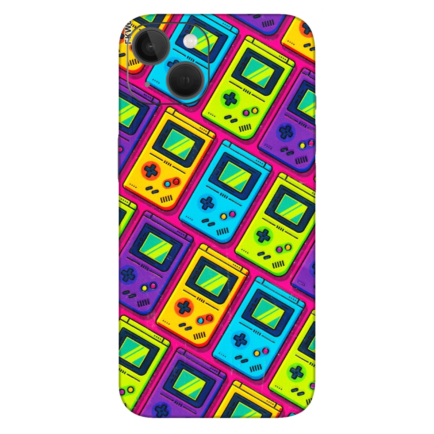 Apple iPhone Skins (All Models) - Gameboy Colourful - 3D Embossed Finish (L-266) iPhone 13