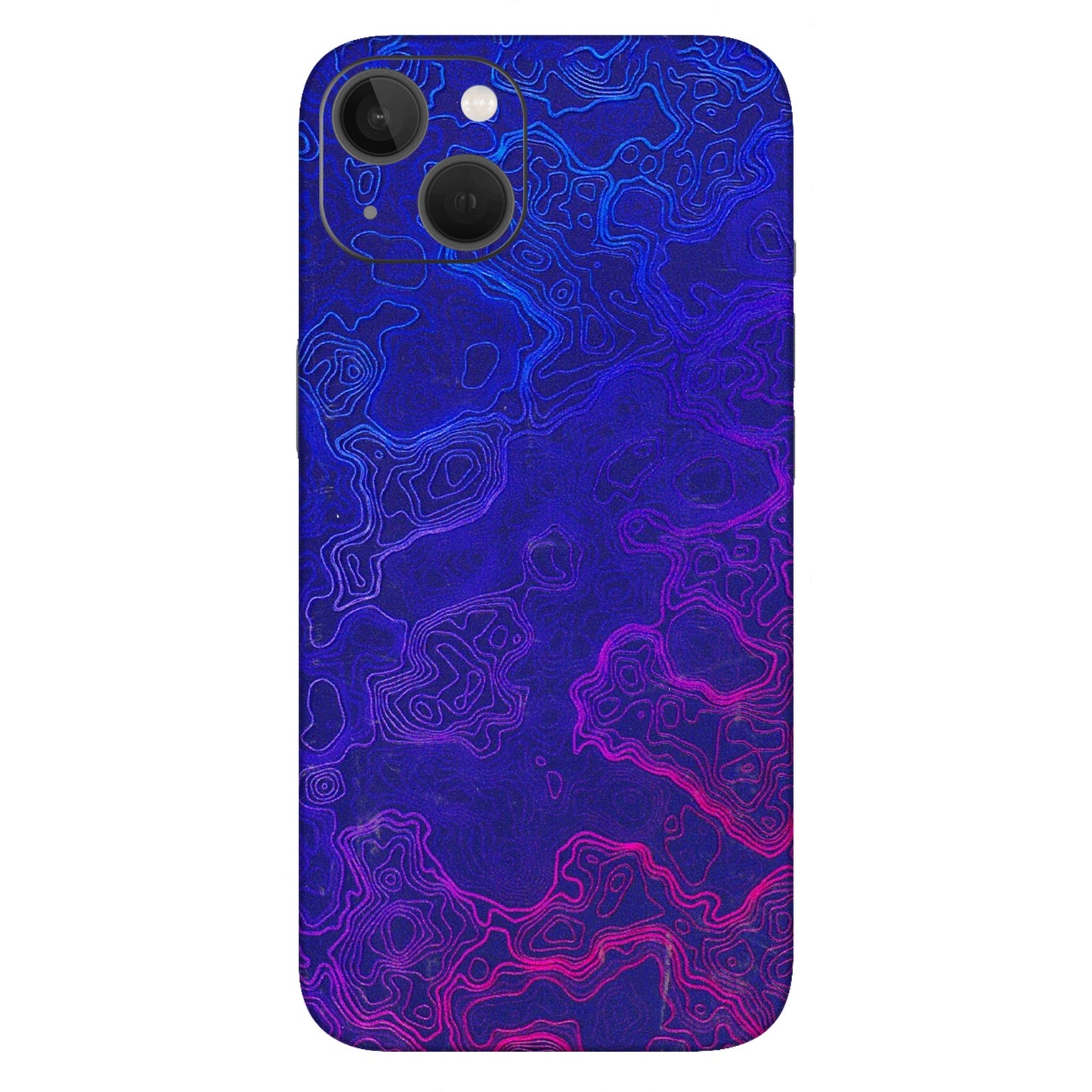 Apple iPhone Skins (All Models) - Purple Ripples Swirl - 3D Embossed Finish (L-314) iPhone 13