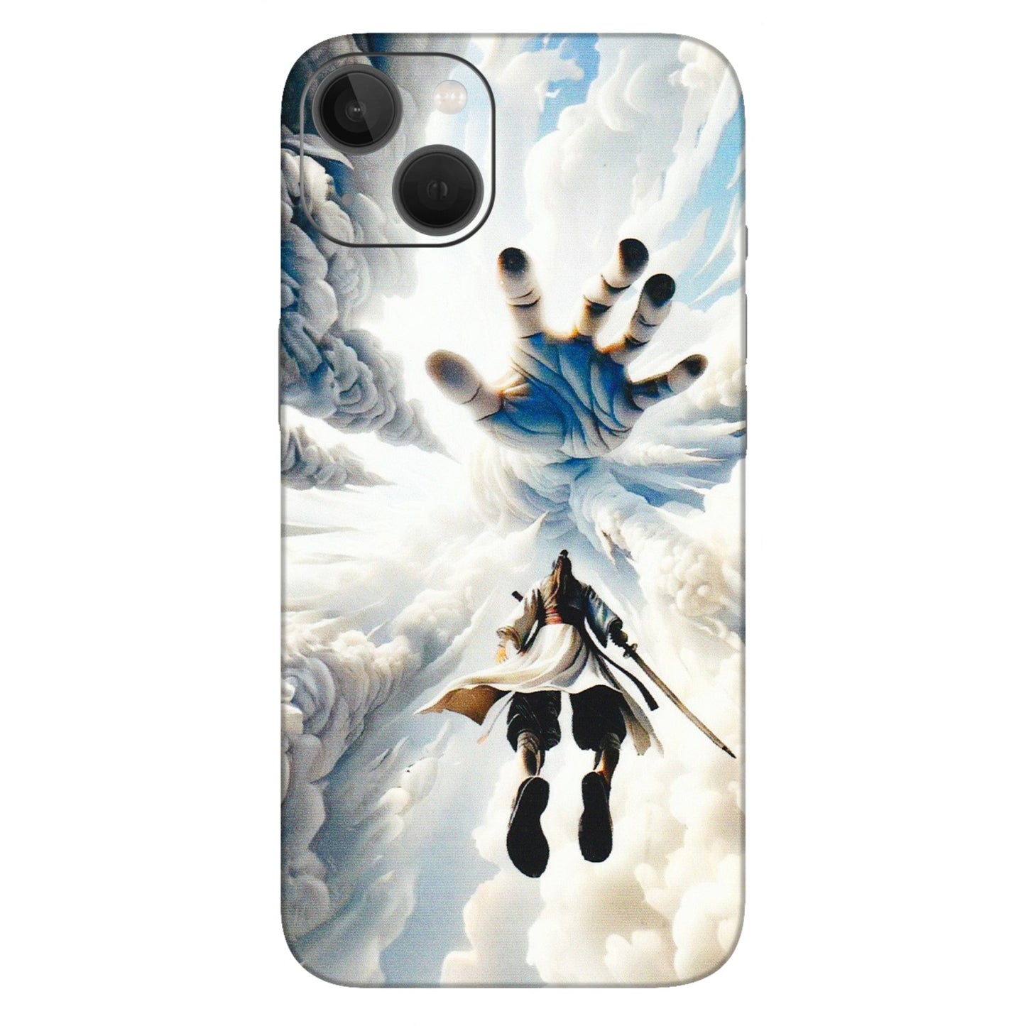 Apple iPhone Skins (All Models) - Big Hand With Monkey King - 3D Embossed Finish (L-323) iPhone 13