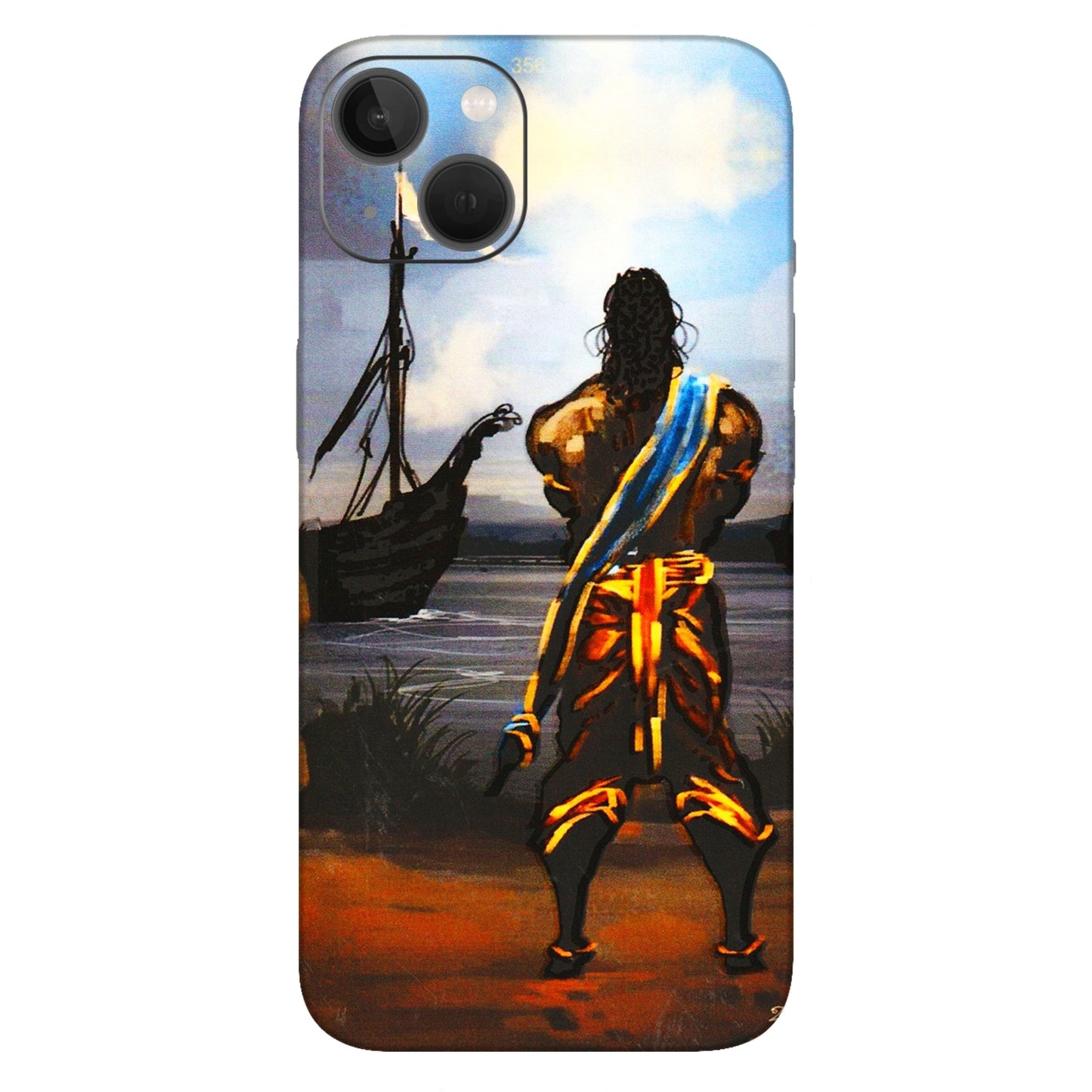 Apple iPhone Skins (All Models) - Heavenly God Figure - 3D Embossed Finish (L-34) iPhone 13