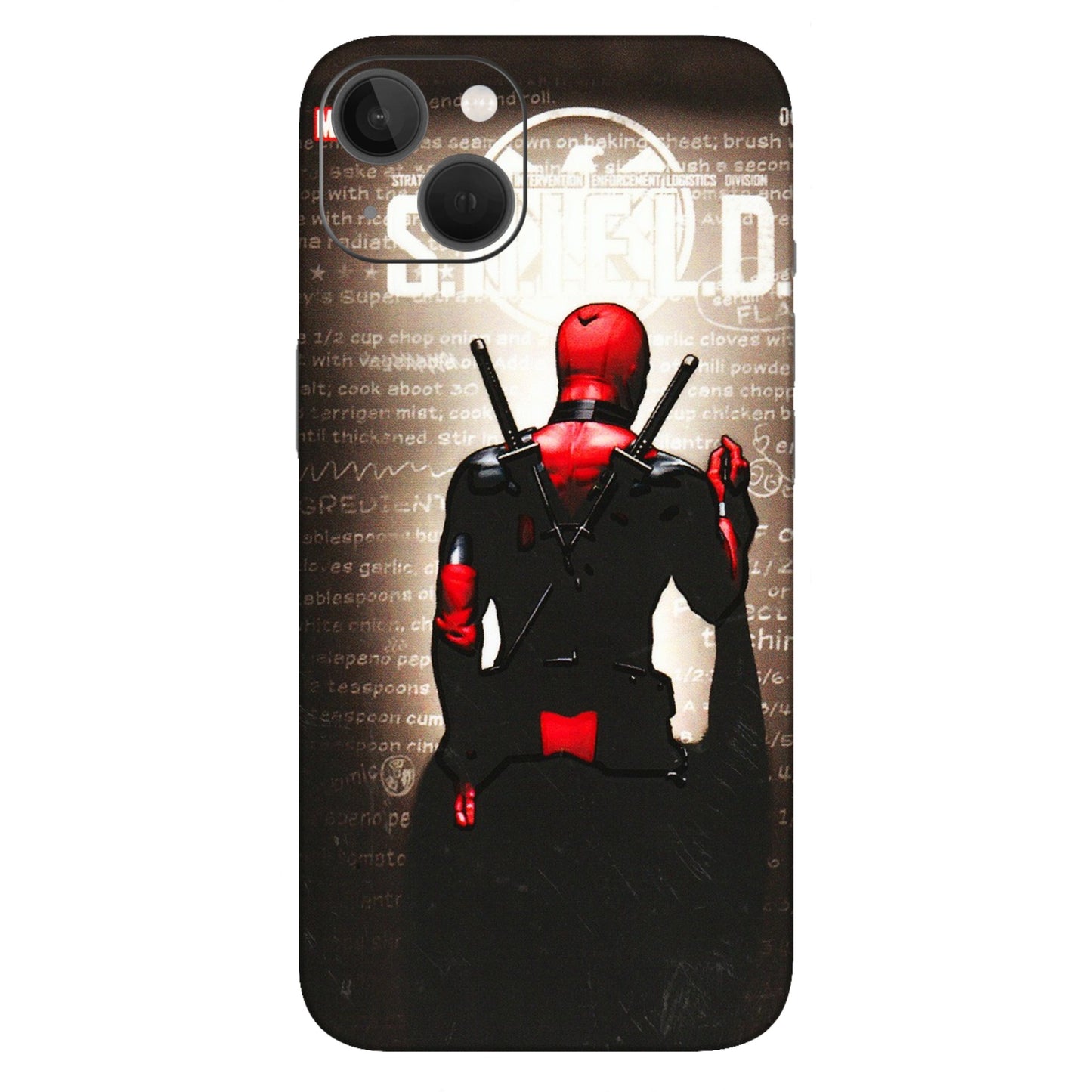 Apple iPhone Skins (All Models) - Deadpool - 3D Embossed Finish (L-56) iPhone 13