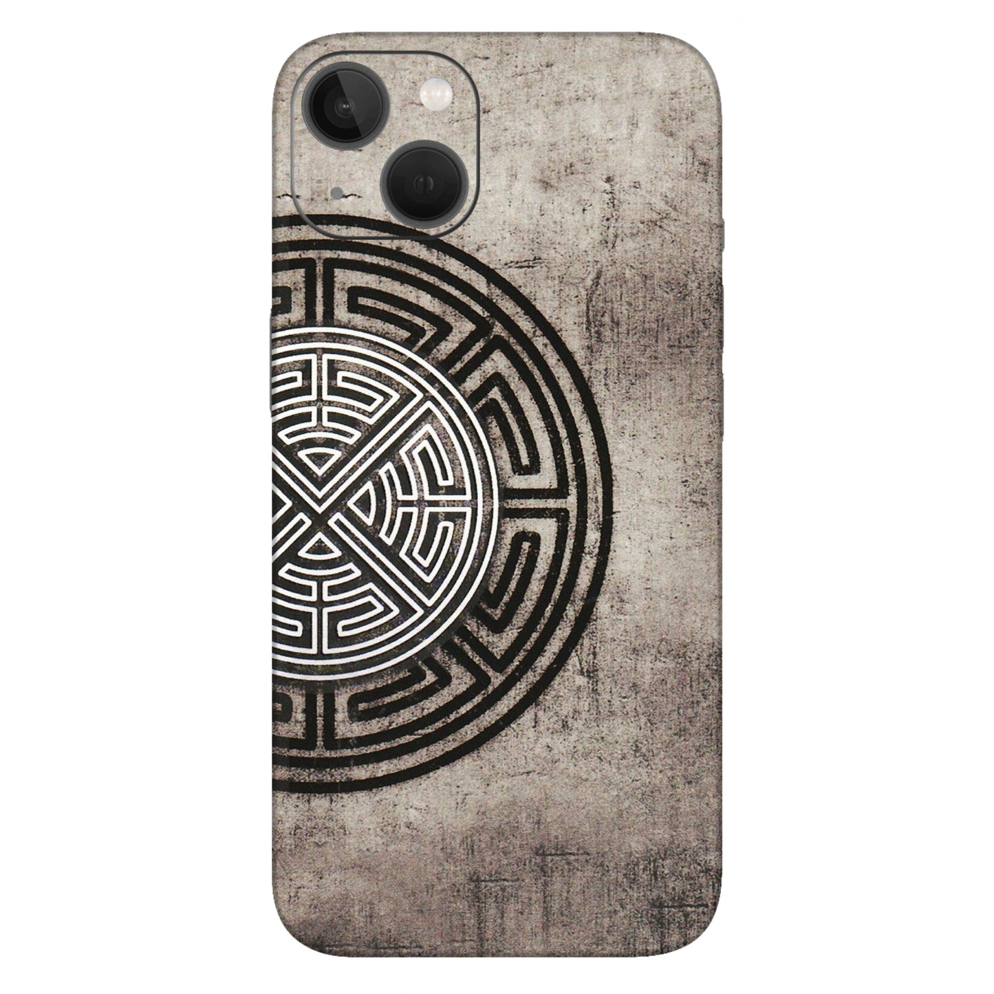 Apple iPhone Skins (All Models) - Mysterious Circular Design - 3D Embossed Finish (L-63) iPhone 13