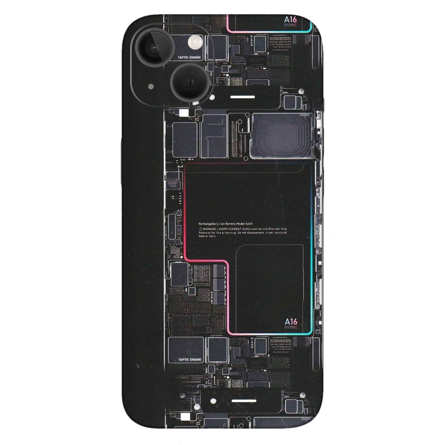 Apple iPhone Skins (All Models) - Motherboard Circuit Layout - Matte Finish (M-117) iPhone 13