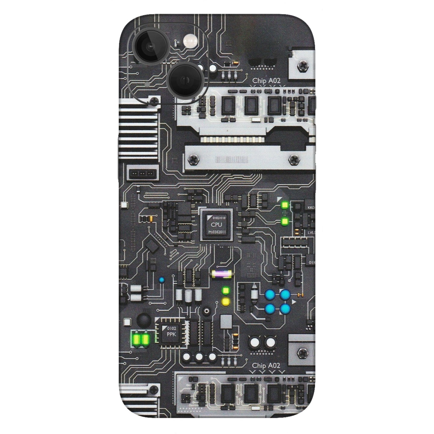 Apple iPhone Skins (All Models) - Motherboard Internals - Matte Finish (M-135) iPhone 13