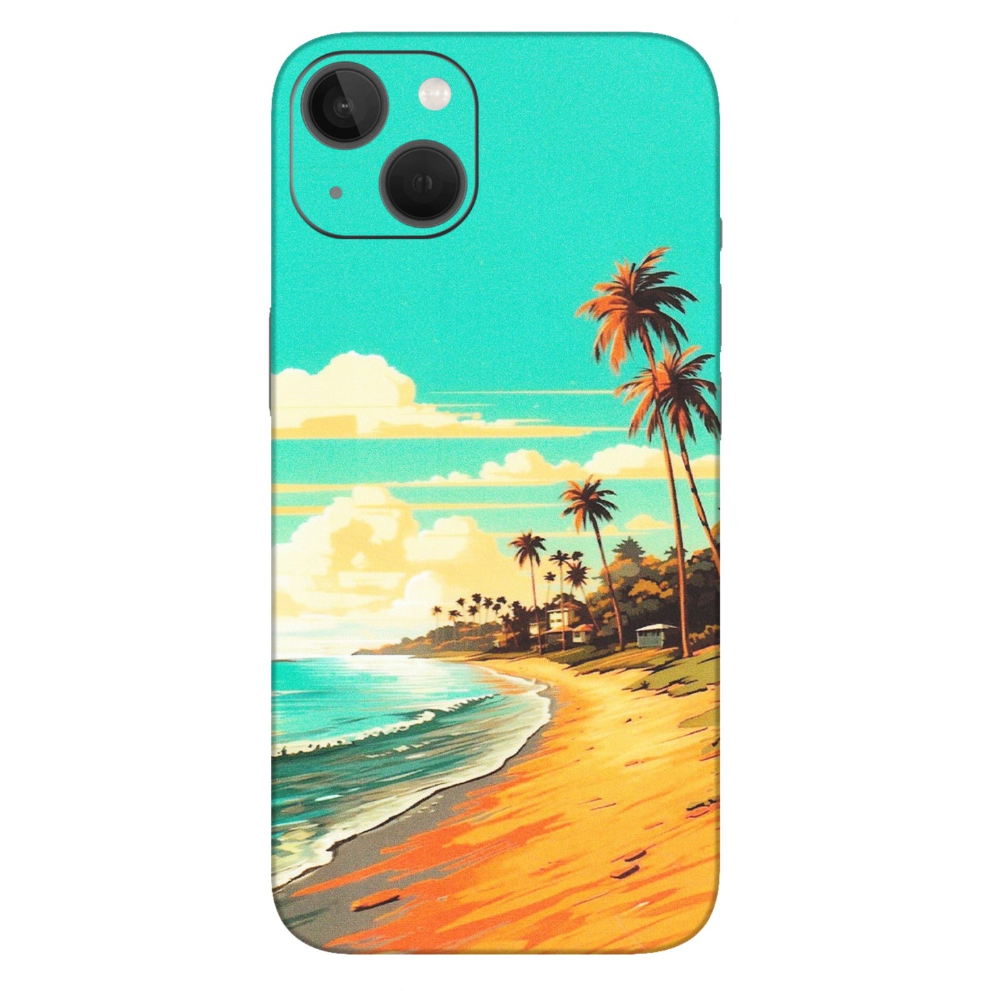 Apple iPhone Skins (All Models) - Miami Beach - Matte Finish (M-136) iPhone 13